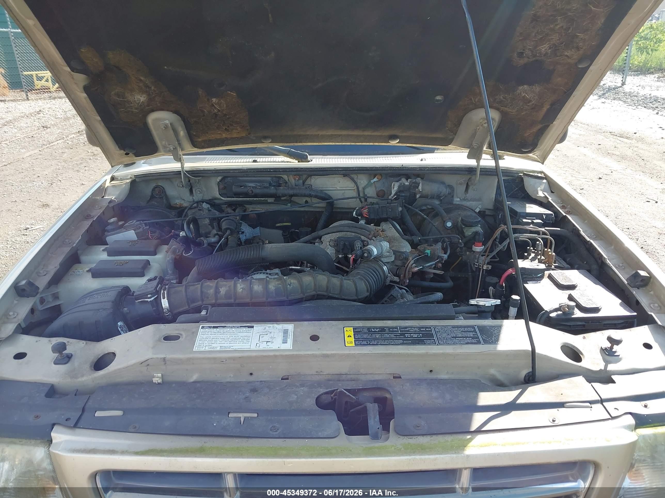 2001 Ford Ranger Edge/xl/xlt Gold vin: 1FTYR14V61PB32502