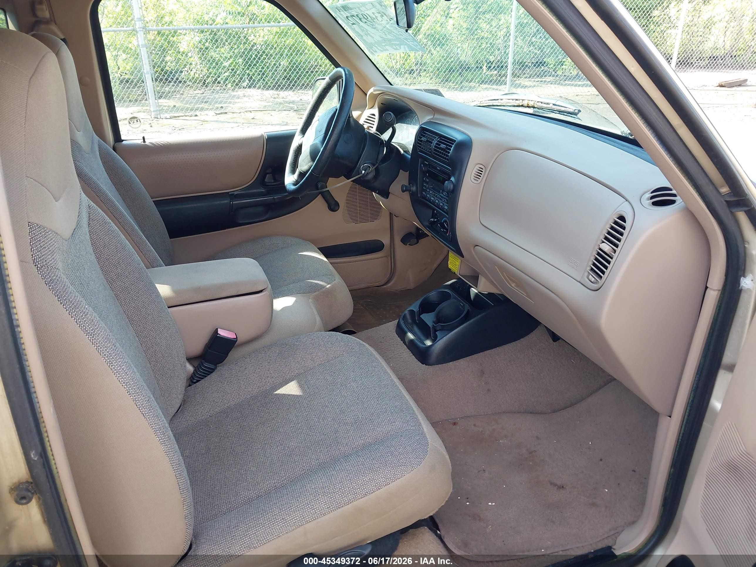 2001 Ford Ranger Edge/xl/xlt Gold vin: 1FTYR14V61PB32502