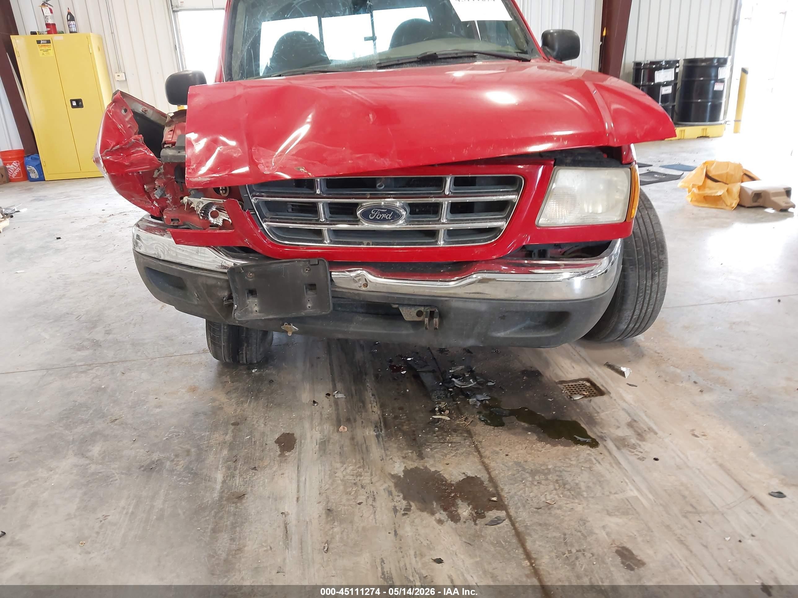 2001 Ford Ranger Edge/xl/xlt Red vin: 1FTYR14V61PB52569