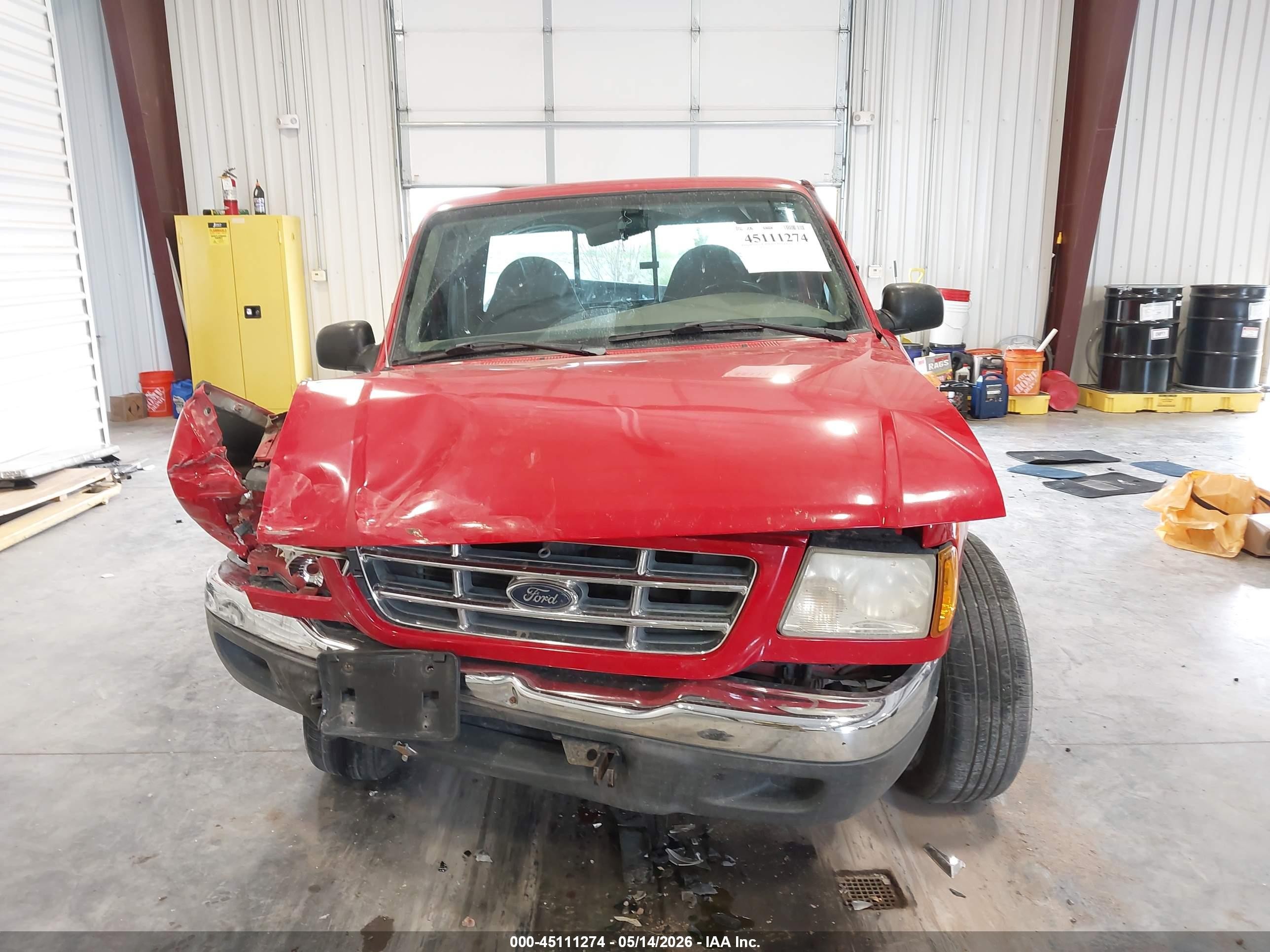 2001 Ford Ranger Edge/xl/xlt Red vin: 1FTYR14V61PB52569