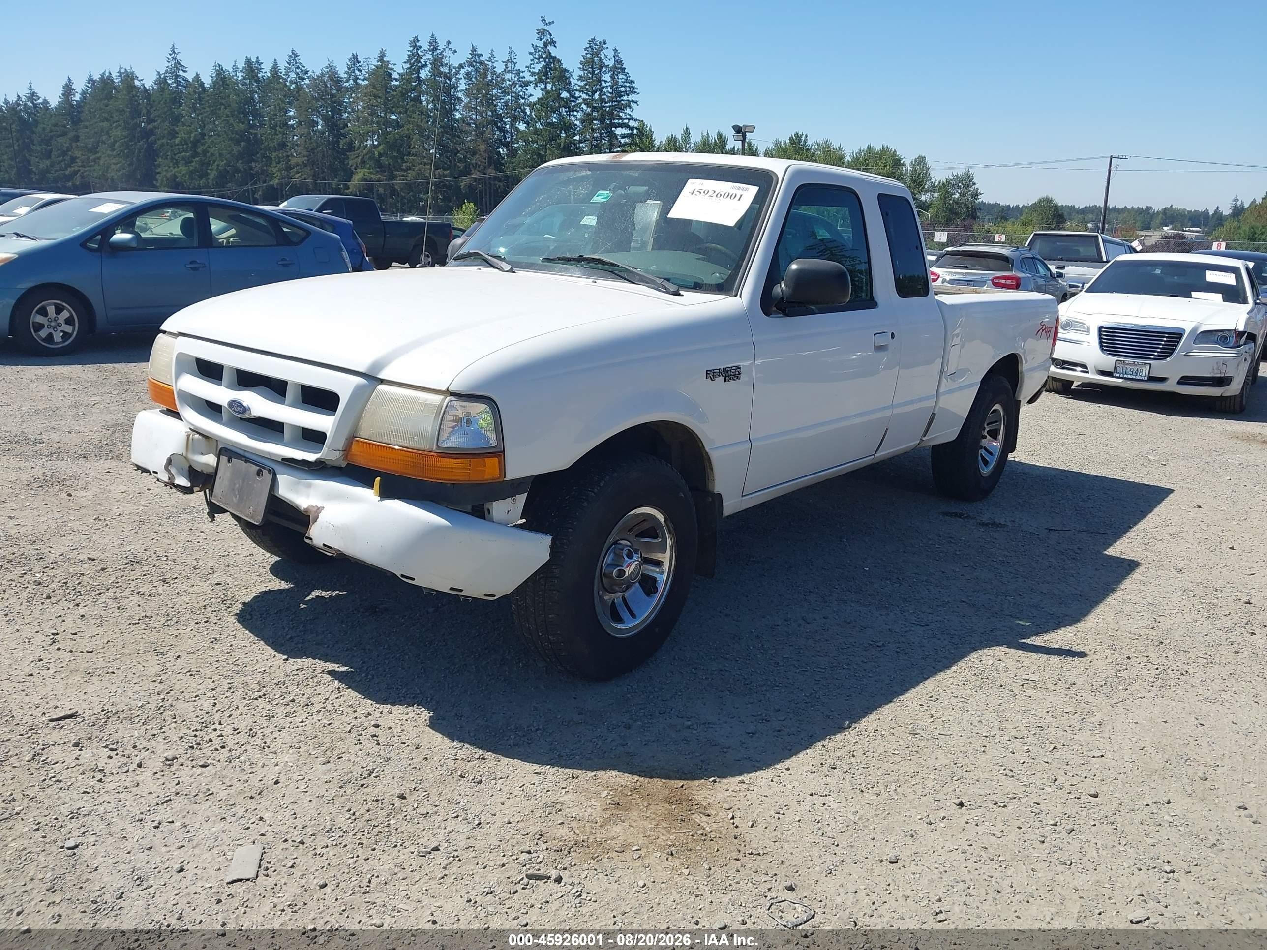 1999 Ford Ranger Xl/xlt Белый vin: 1FTYR14V6XPB04322