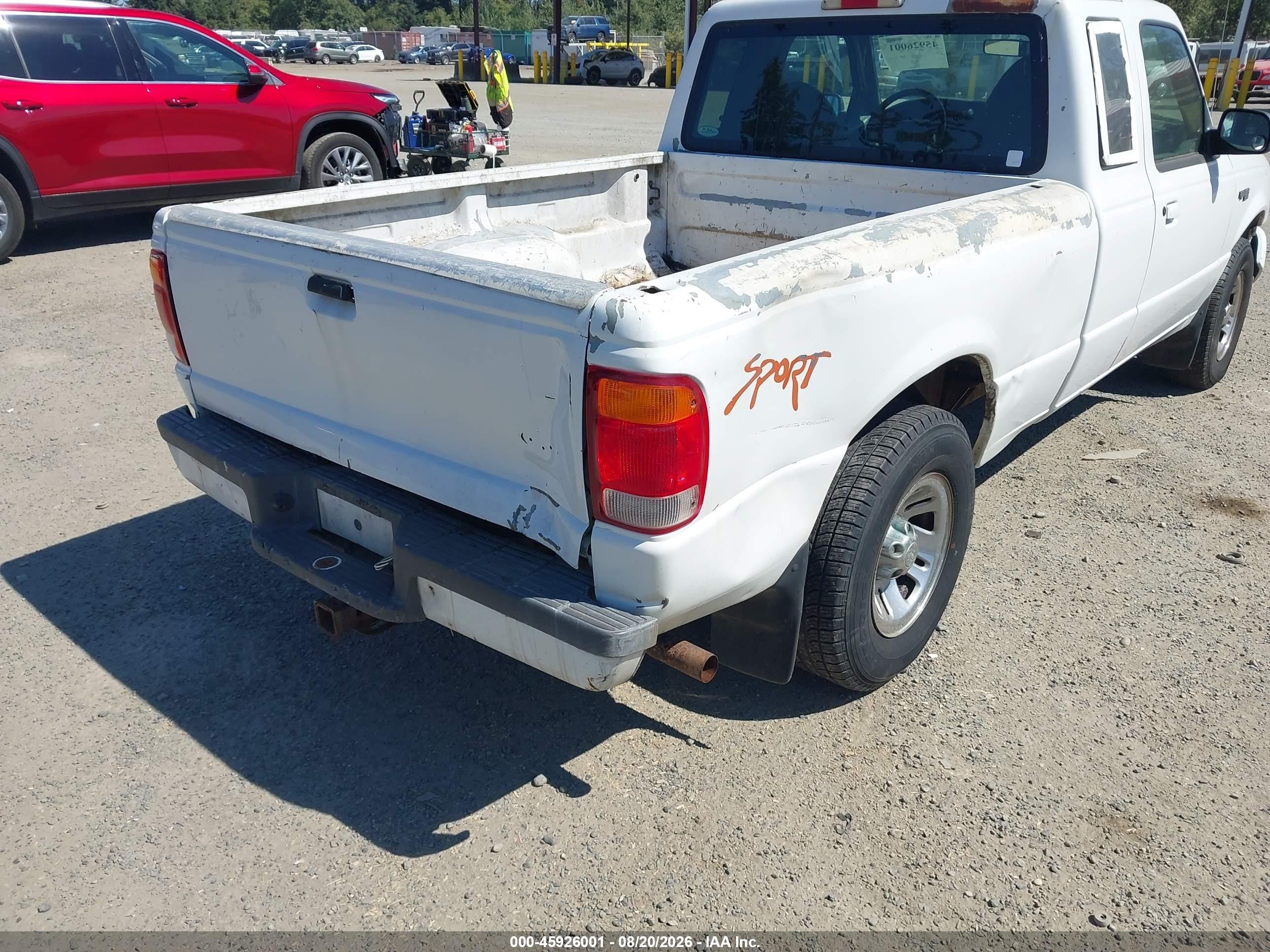 1999 Ford Ranger Xl/xlt Белый vin: 1FTYR14V6XPB04322