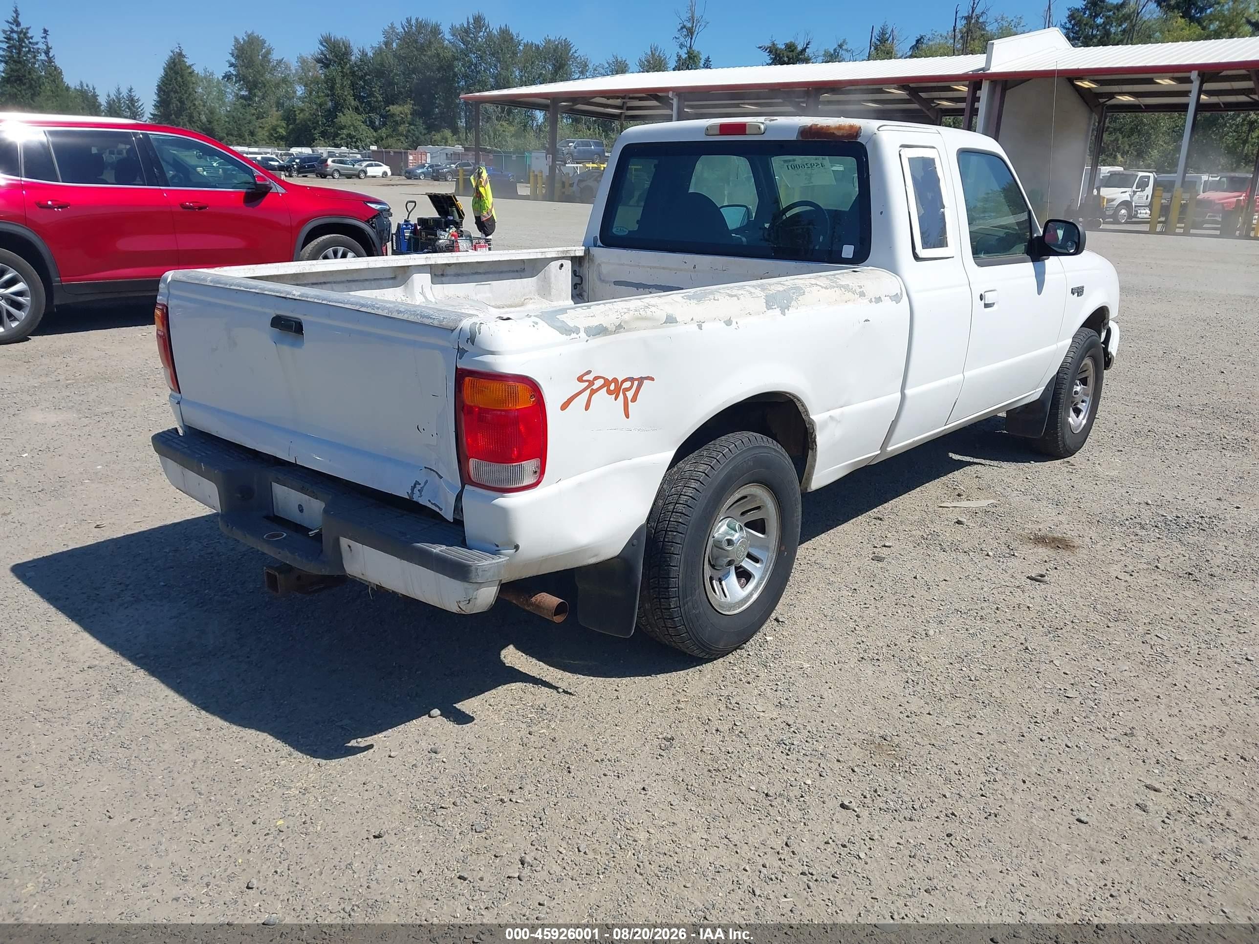 1999 Ford Ranger Xl/xlt Белый vin: 1FTYR14V6XPB04322