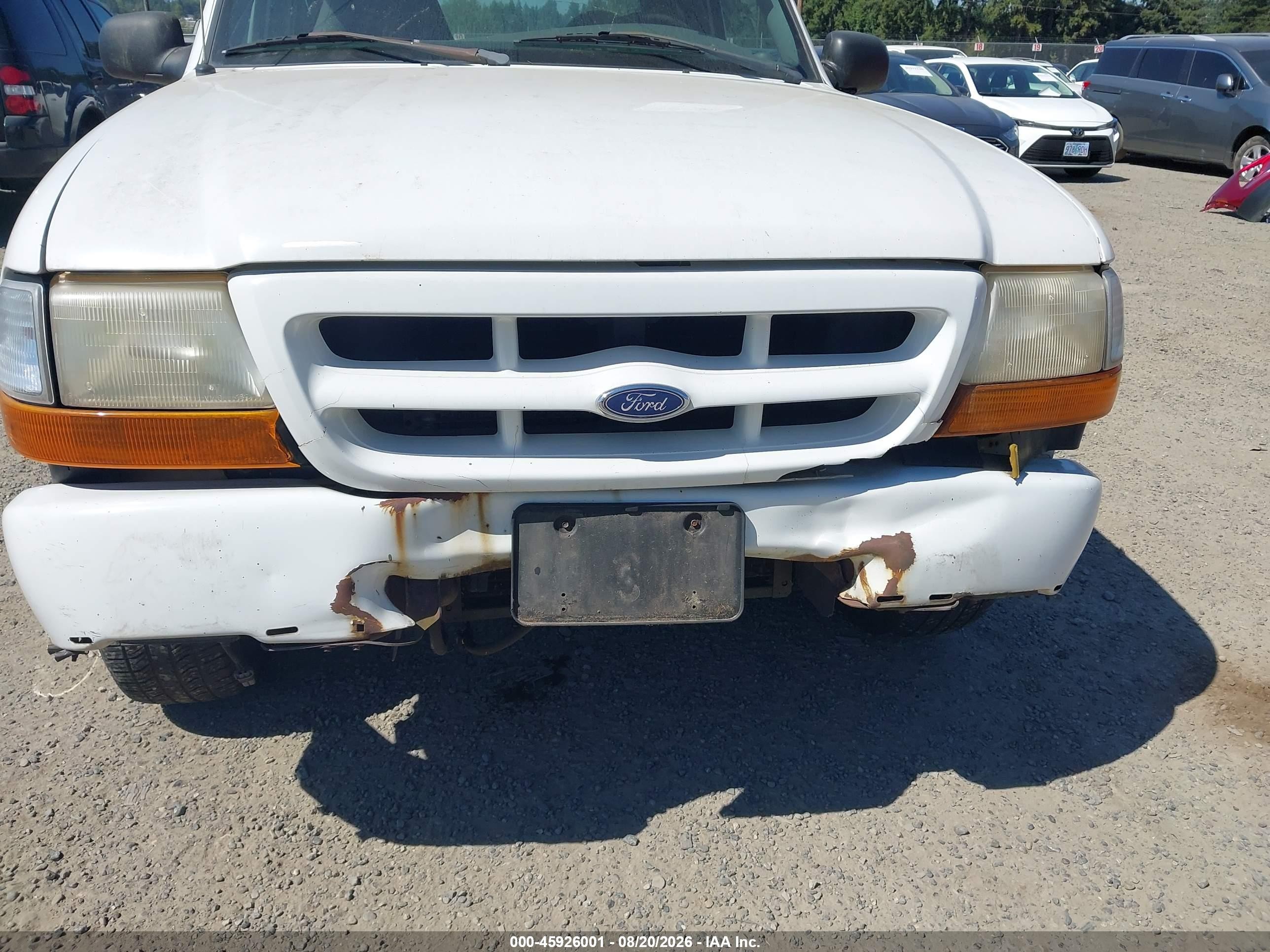 1999 Ford Ranger Xl/xlt Белый vin: 1FTYR14V6XPB04322