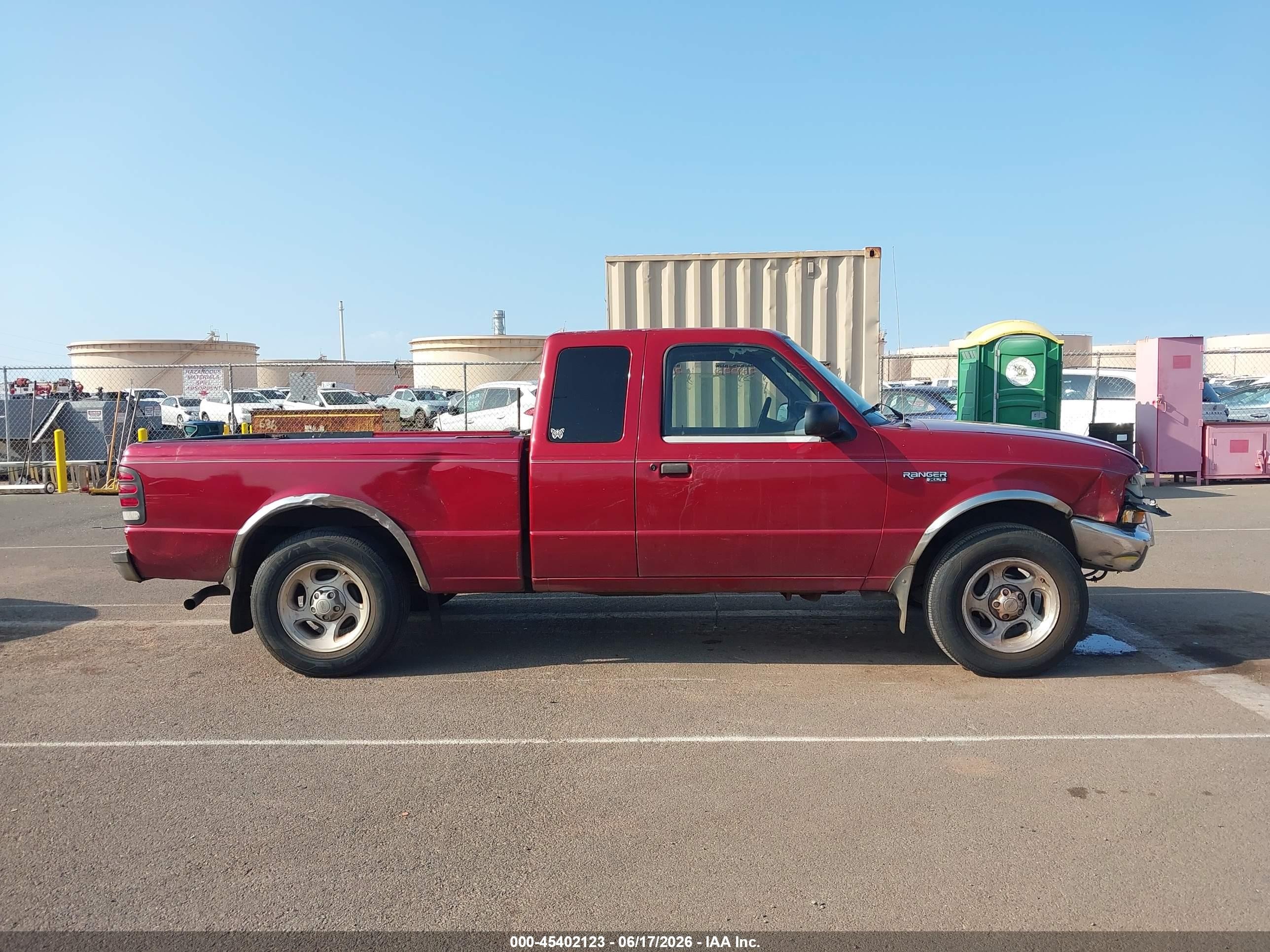2000 Ford Ranger Xl/xlt Red vin: 1FTYR14V6YPA58217