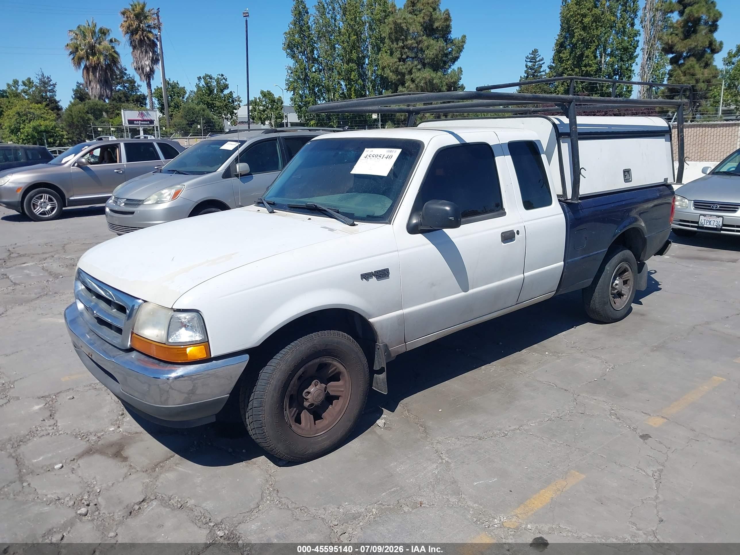 2000 Ford Ranger Xl/xlt White vin: 1FTYR14V6YPA96501