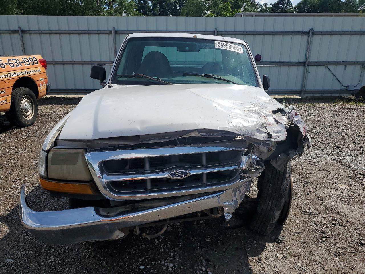 2000 Ford Ranger Super Cab White vin: 1FTYR14V6YPB53182