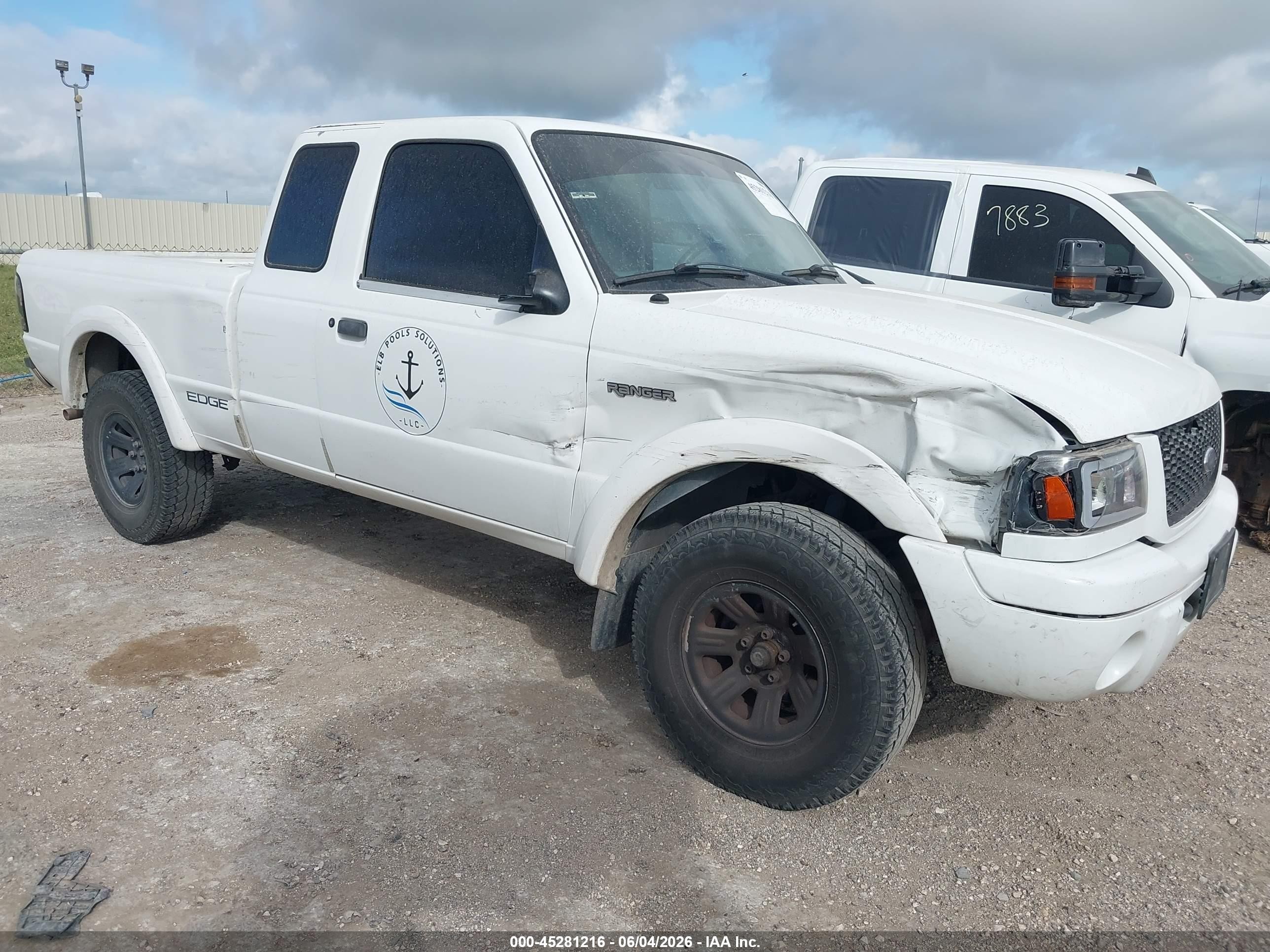 2001 Ford Ranger Edge/xl/xlt White vin: 1FTYR14V71PB19421