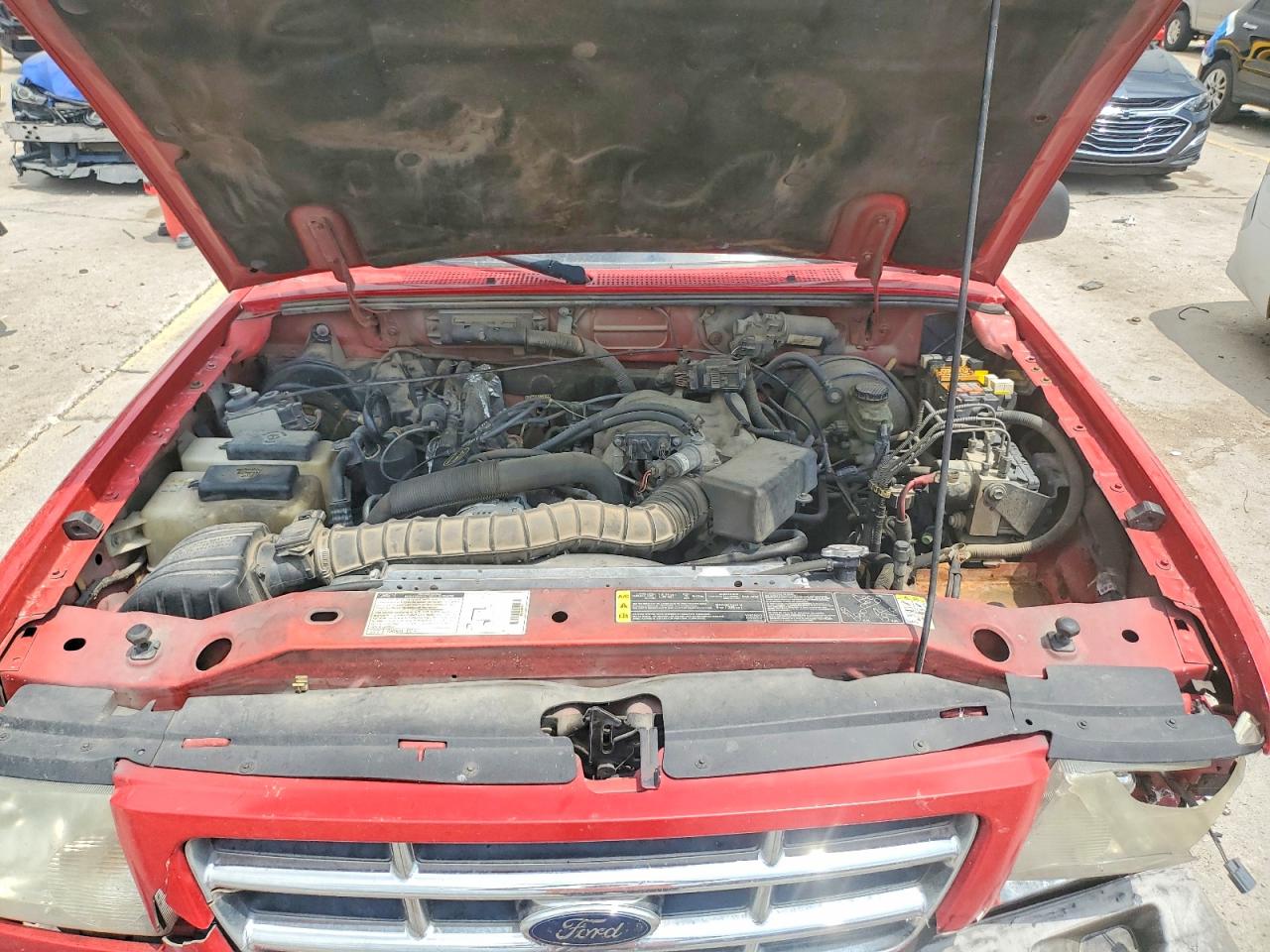2001 Ford Ranger Super Cab Red vin: 1FTYR14V71PB28619