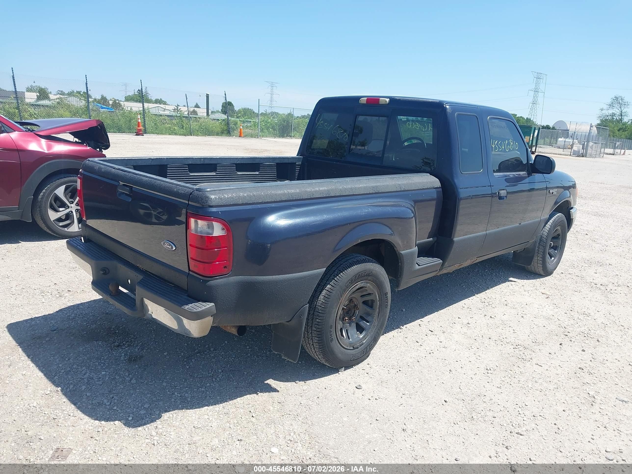 2001 Ford Ranger Edge/xl/xlt Black vin: 1FTYR14V71PB40530