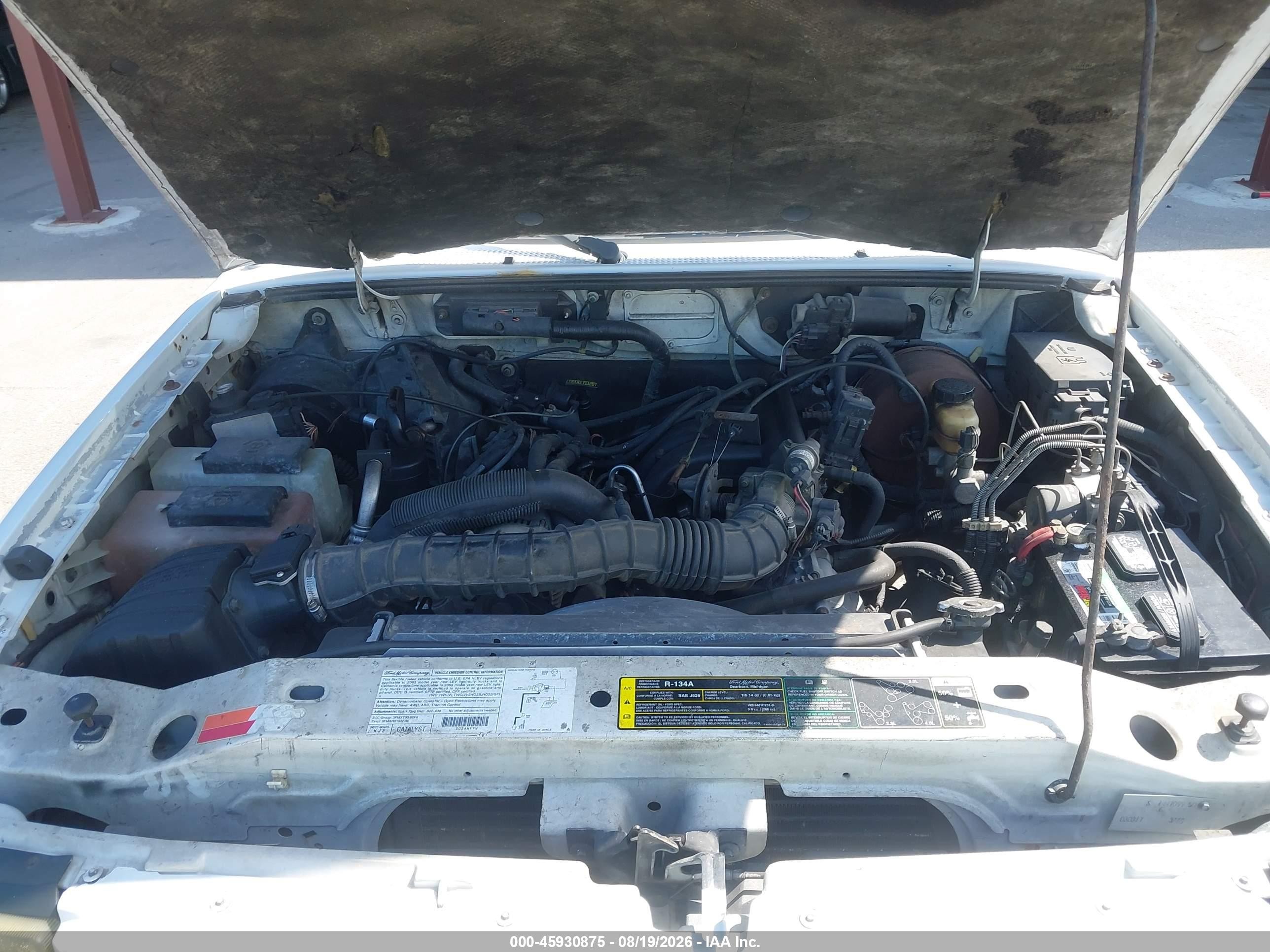 2003 Ford Ranger Edge/tremor/xl/xlt White vin: 1FTYR14V73PB19678