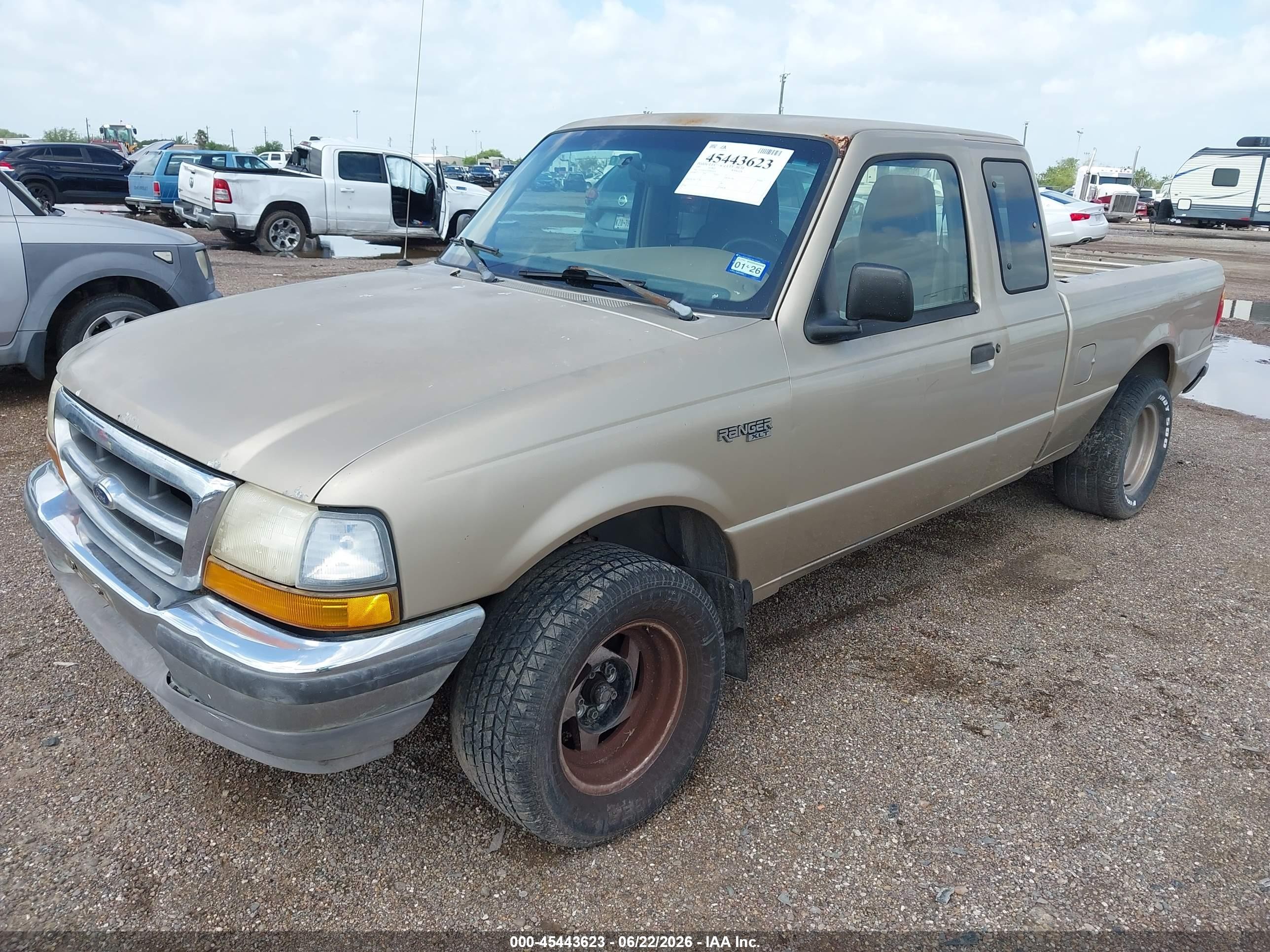 1999 Ford Ranger Xl/xlt Brown vin: 1FTYR14V7XPB24479
