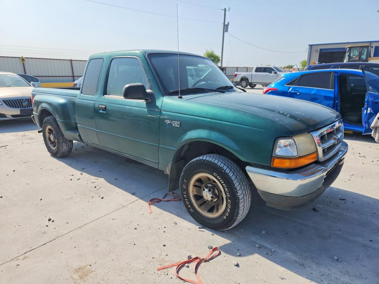 1999 Ford Ranger Super Cab Green vin: 1FTYR14V7XPB27902
