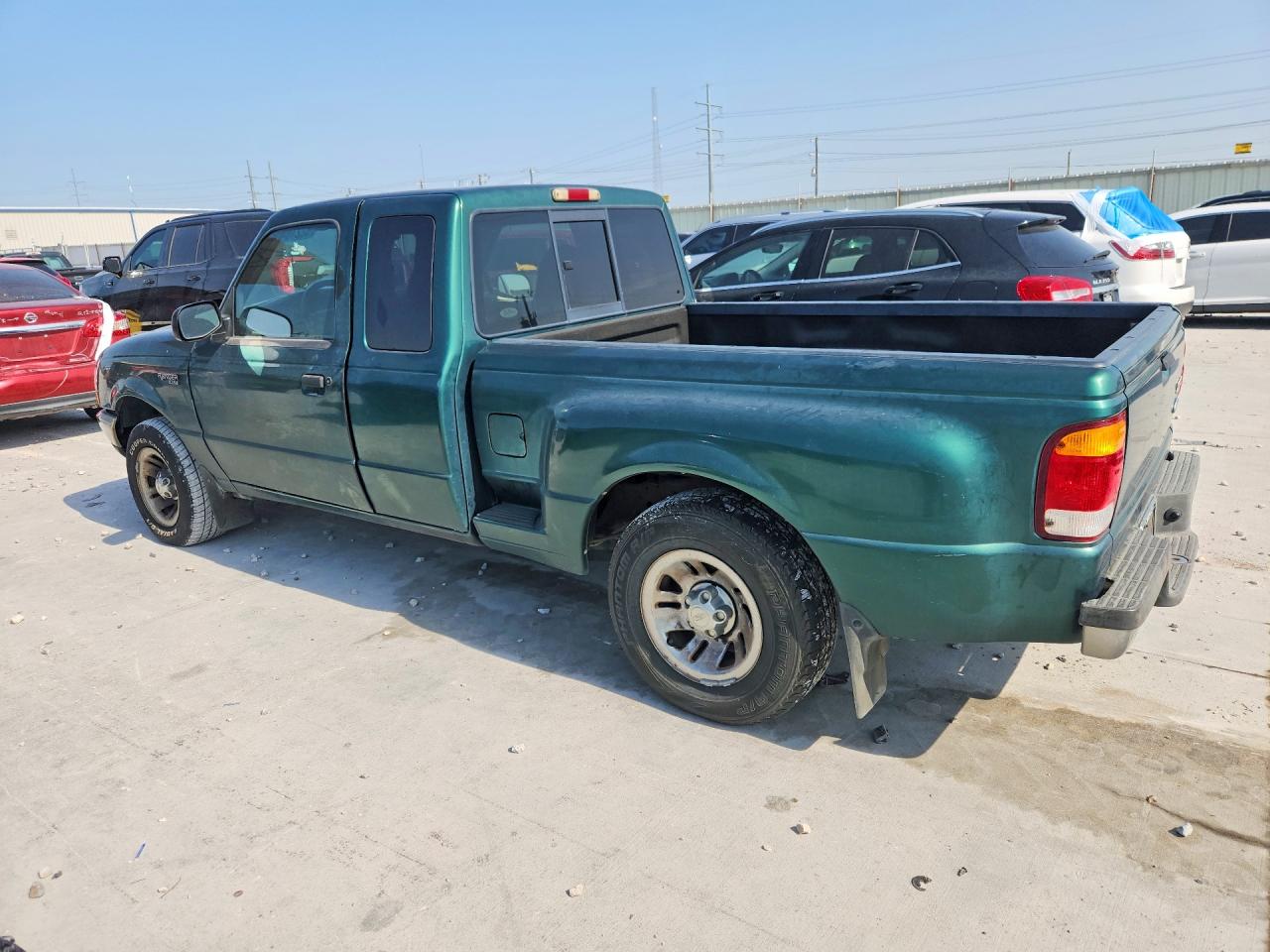 1999 Ford Ranger Super Cab Green vin: 1FTYR14V7XPB27902