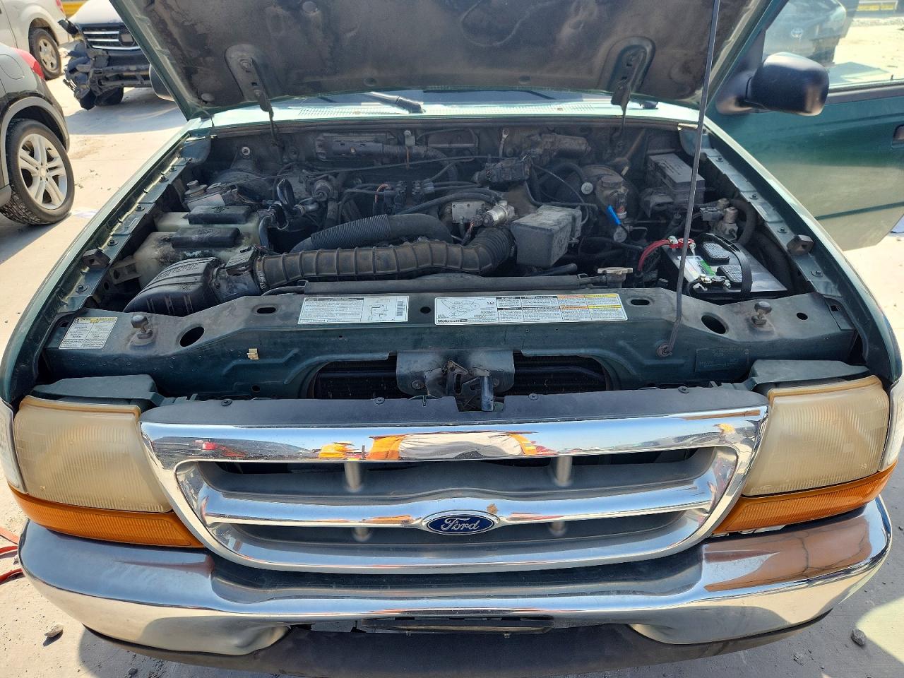1999 Ford Ranger Super Cab Green vin: 1FTYR14V7XPB27902