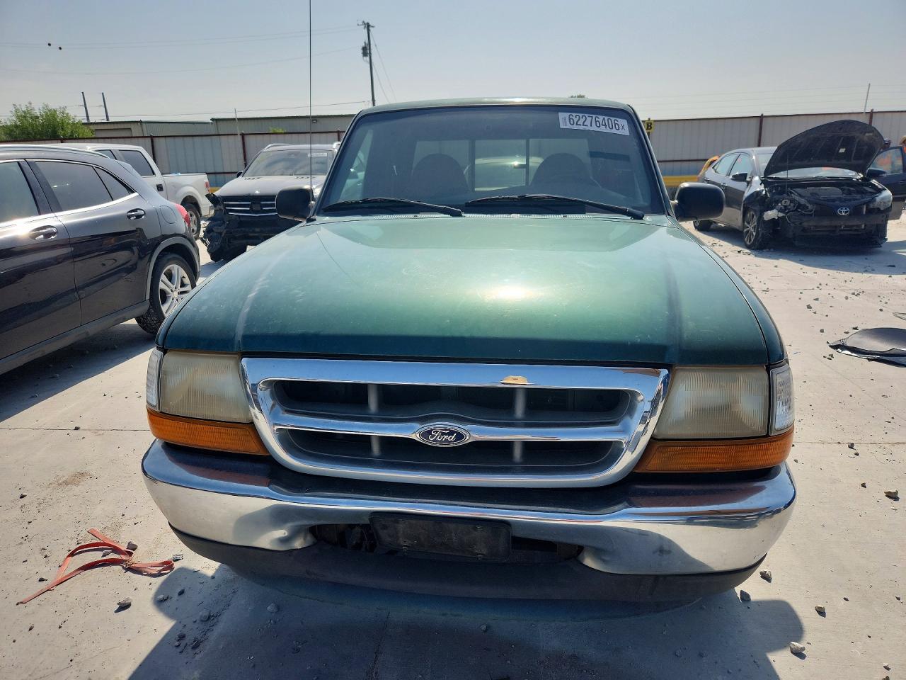1999 Ford Ranger Super Cab Green vin: 1FTYR14V7XPB27902
