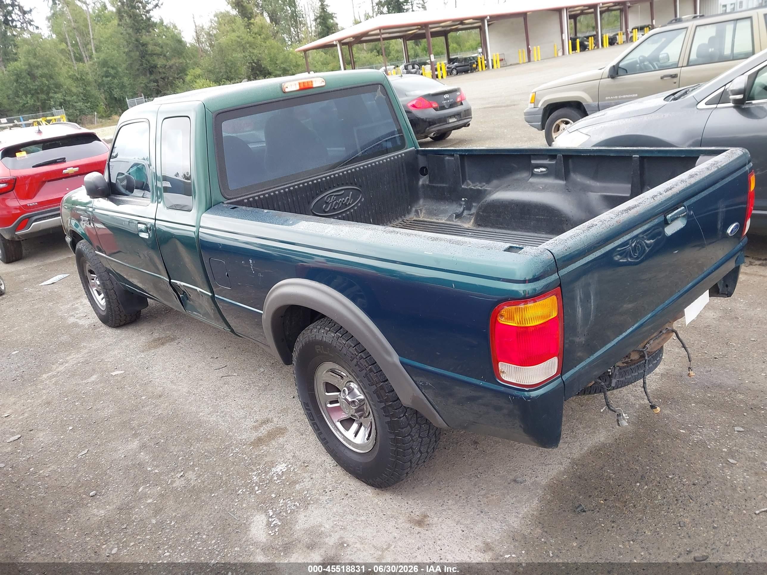 1999 Ford Ranger Xl/xlt Green vin: 1FTYR14V7XPB73052