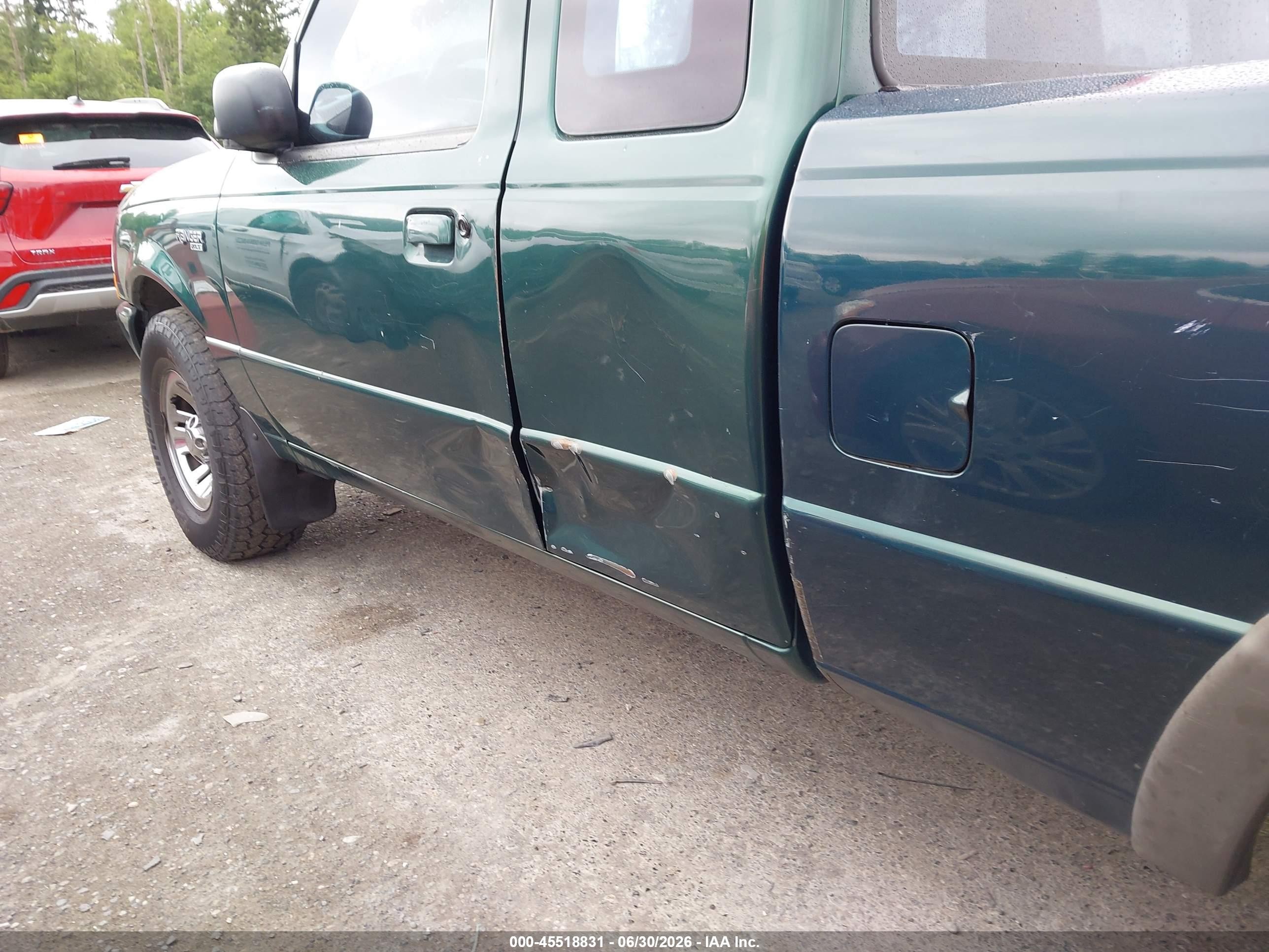 1999 Ford Ranger Xl/xlt Green vin: 1FTYR14V7XPB73052