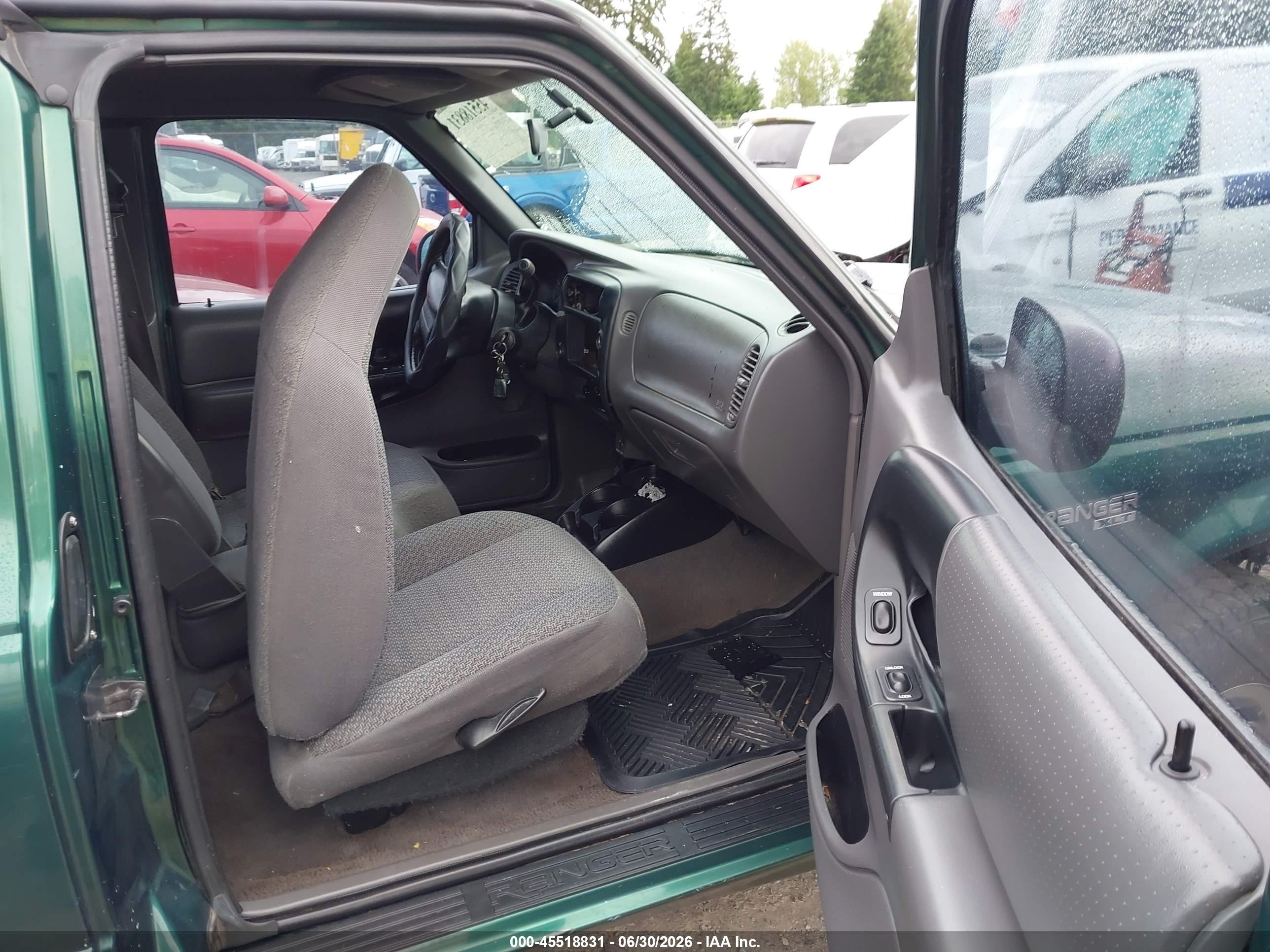 1999 Ford Ranger Xl/xlt Green vin: 1FTYR14V7XPB73052
