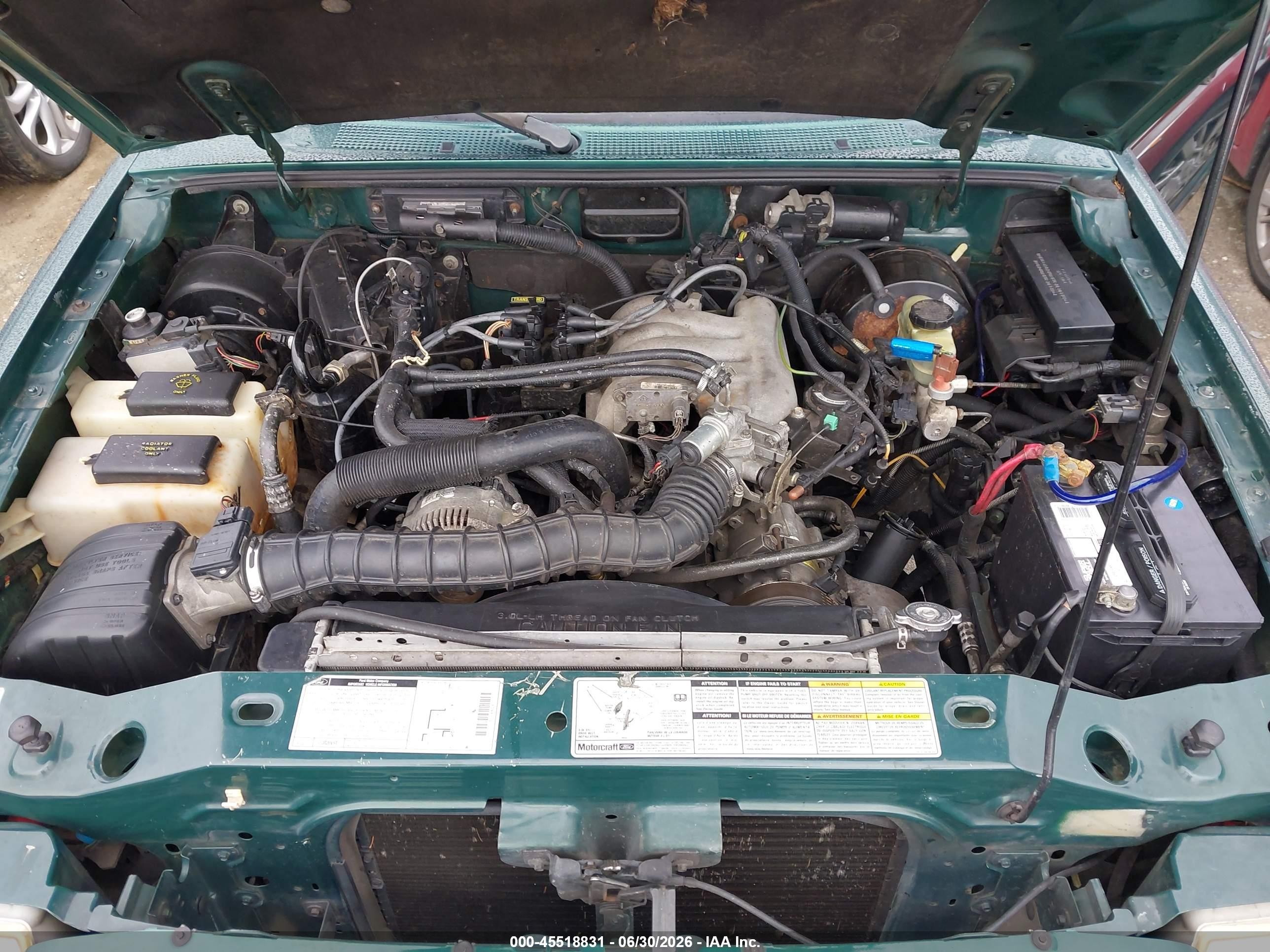 1999 Ford Ranger Xl/xlt Green vin: 1FTYR14V7XPB73052