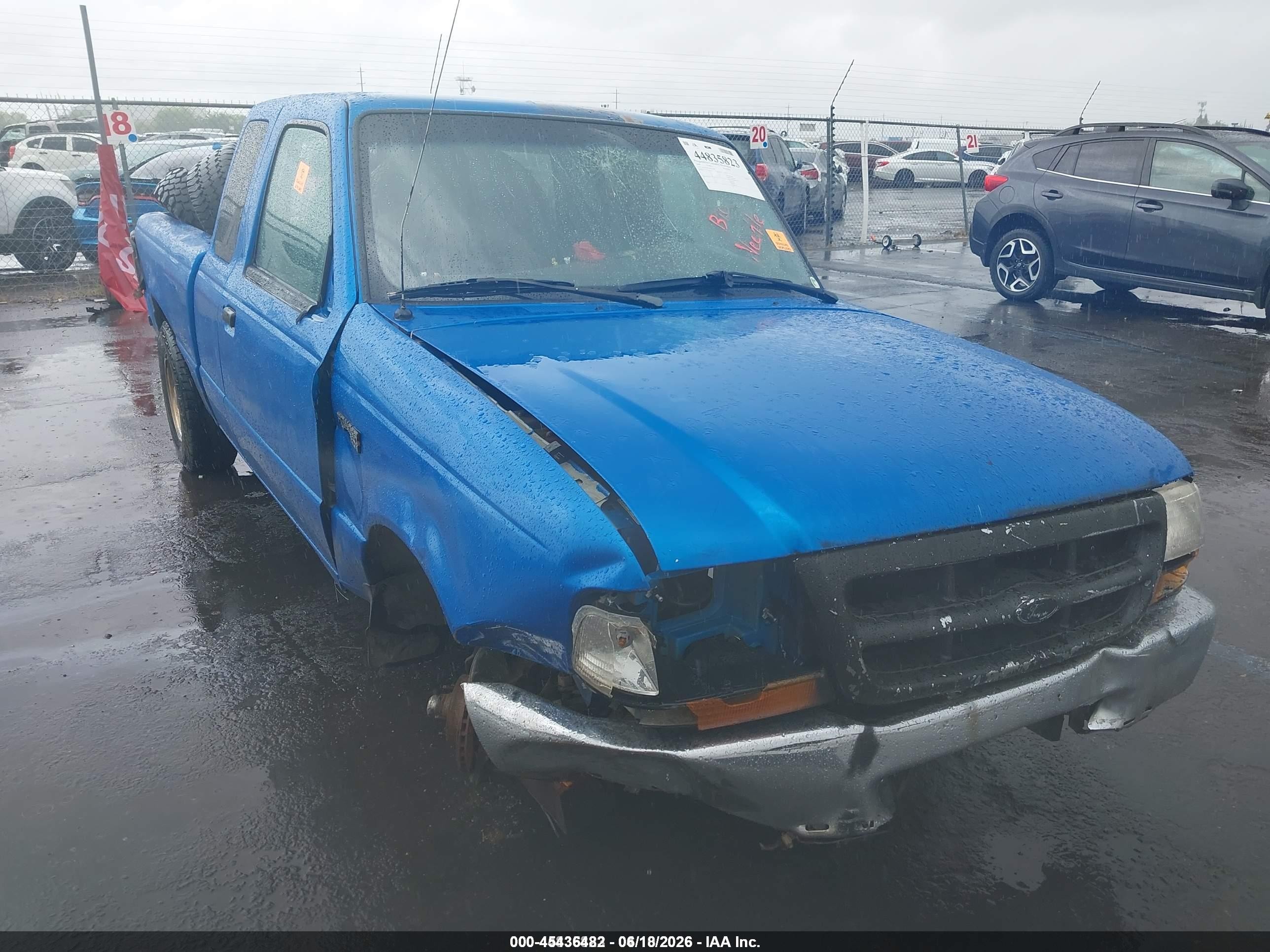 2000 Ford Ranger Xl/xlt Синий vin: 1FTYR14V7YPA25498
