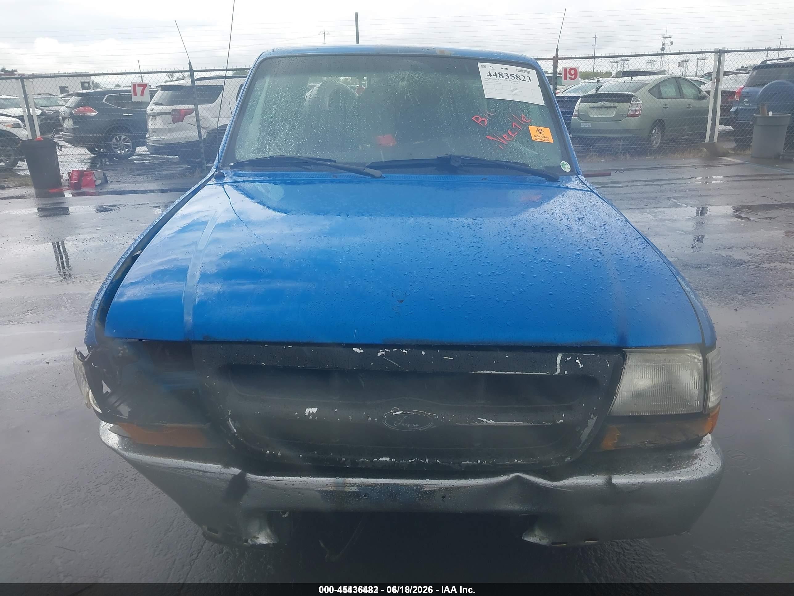 2000 Ford Ranger Xl/xlt Синий vin: 1FTYR14V7YPA25498