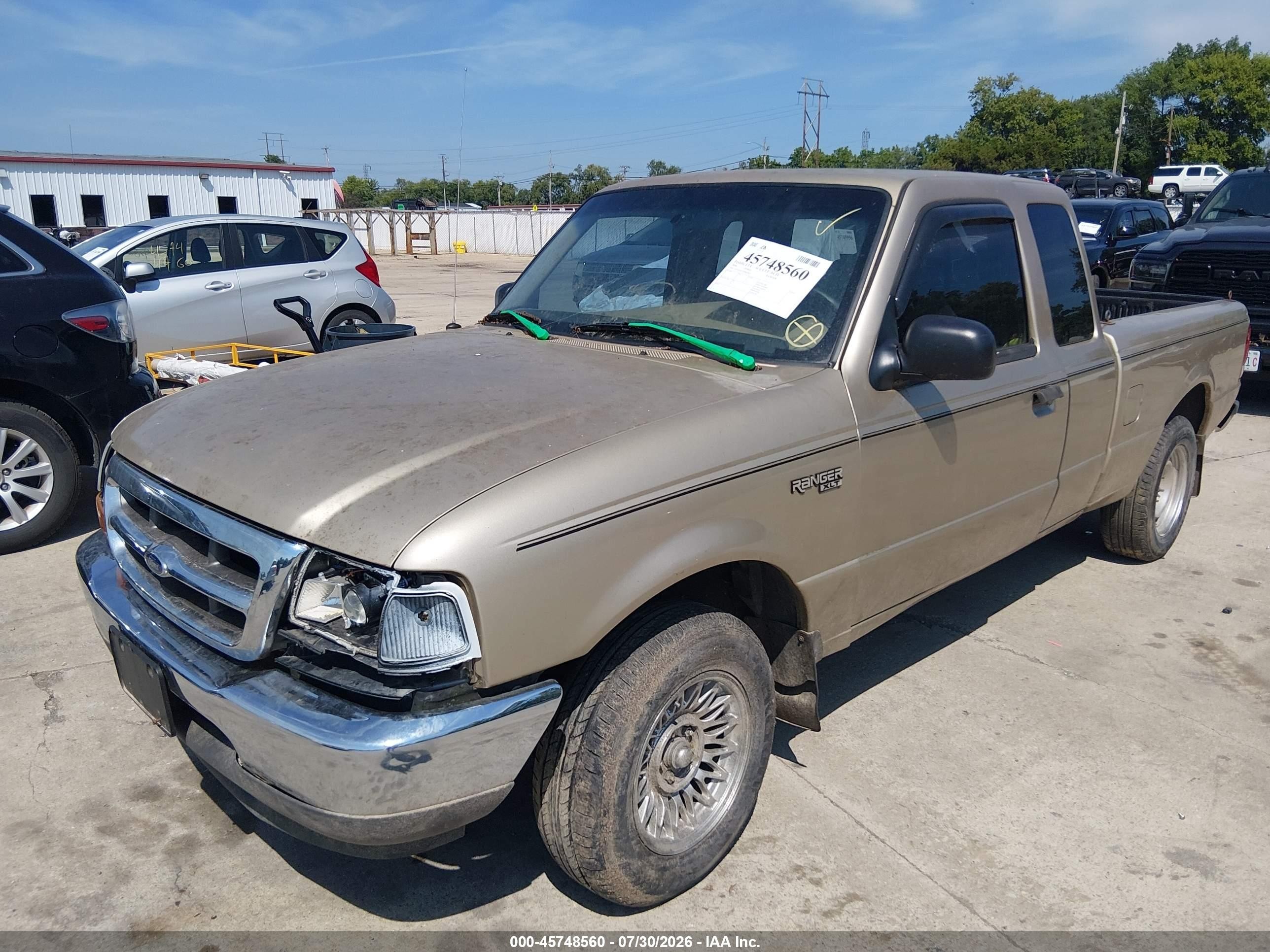 2000 Ford Ranger Xl/xlt Gold vin: 1FTYR14V7YPB67852