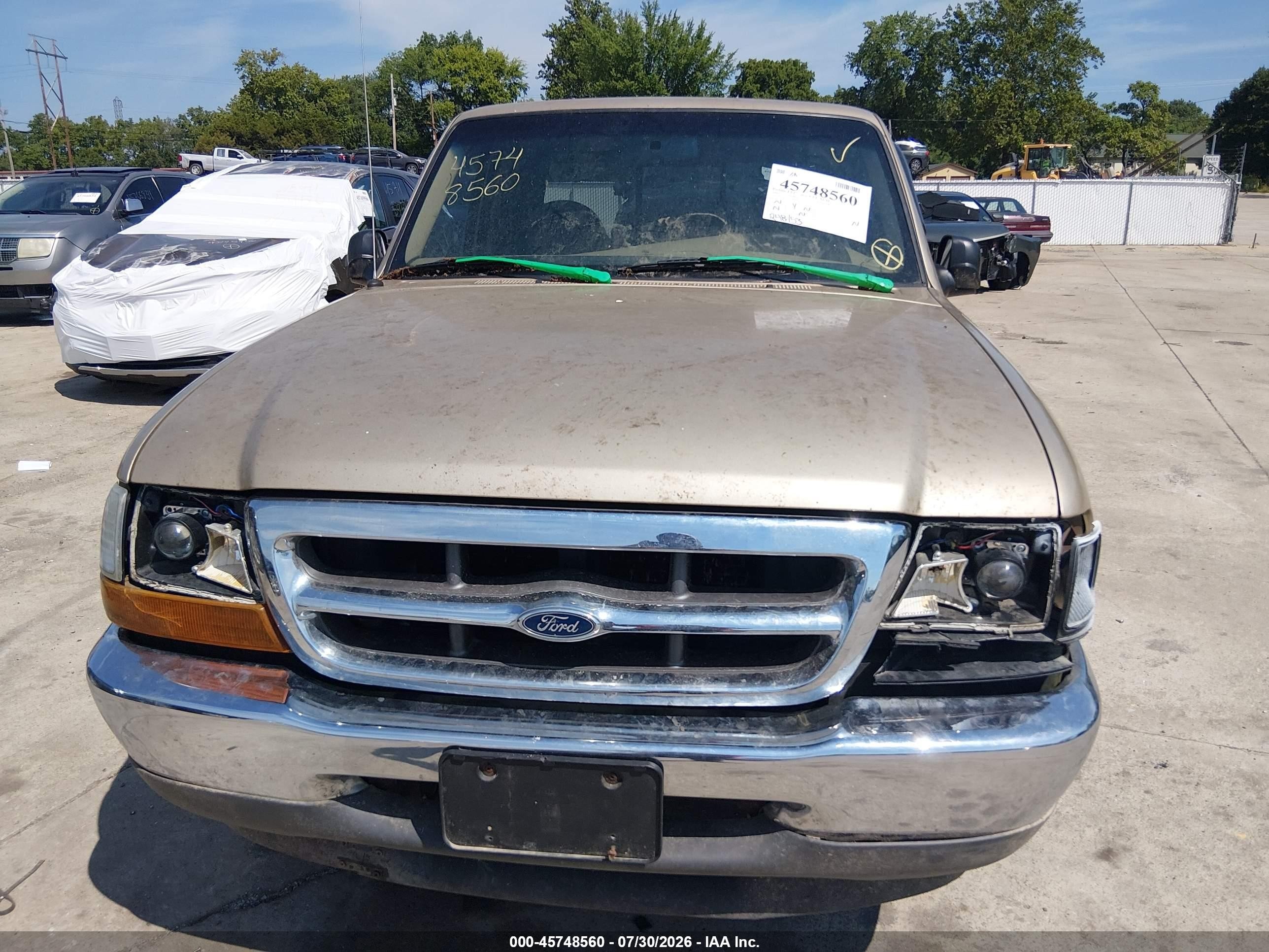 2000 Ford Ranger Xl/xlt Gold vin: 1FTYR14V7YPB67852