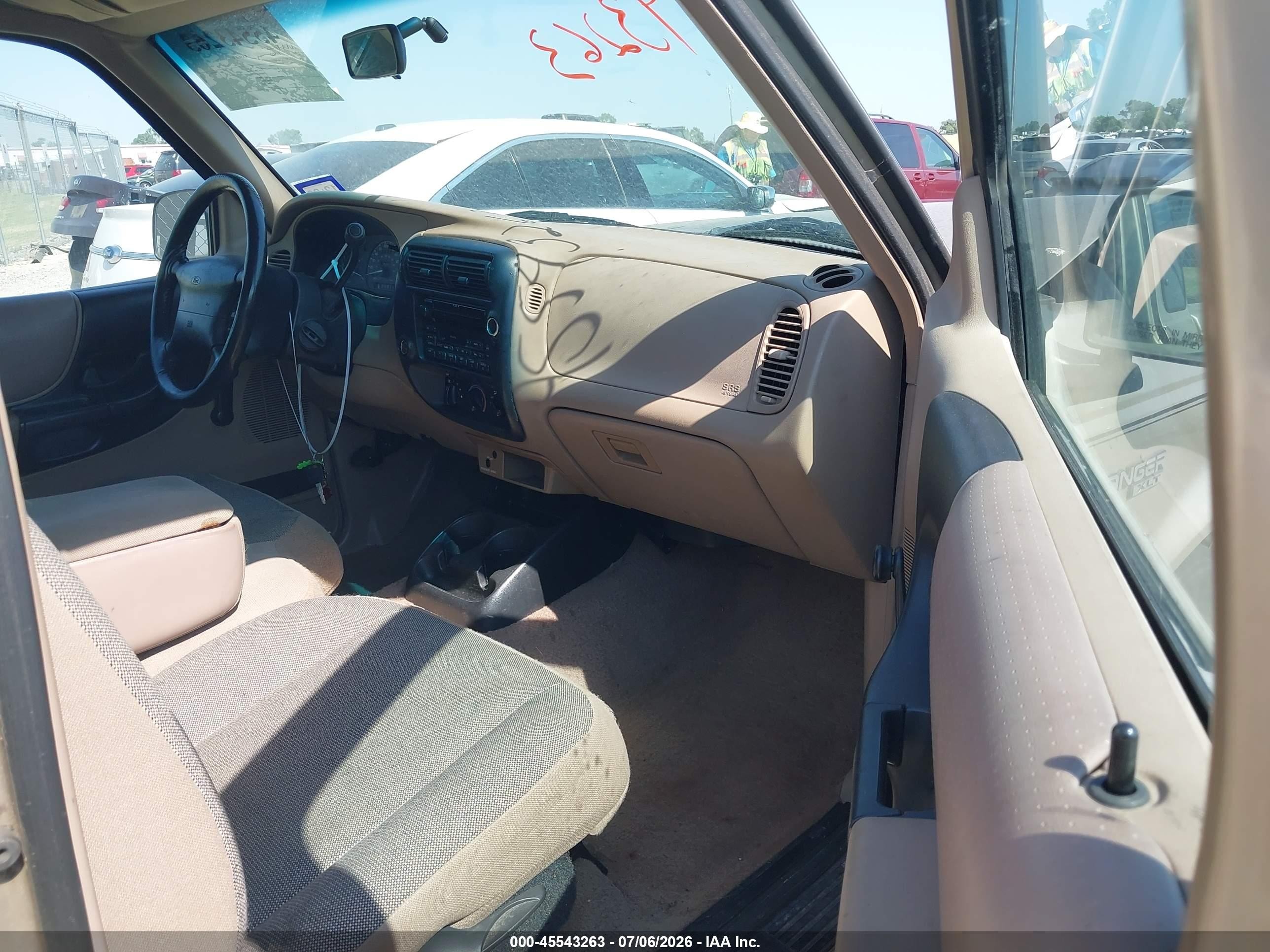 2000 Ford Ranger Xl/xlt Champagne vin: 1FTYR14V7YTA30093