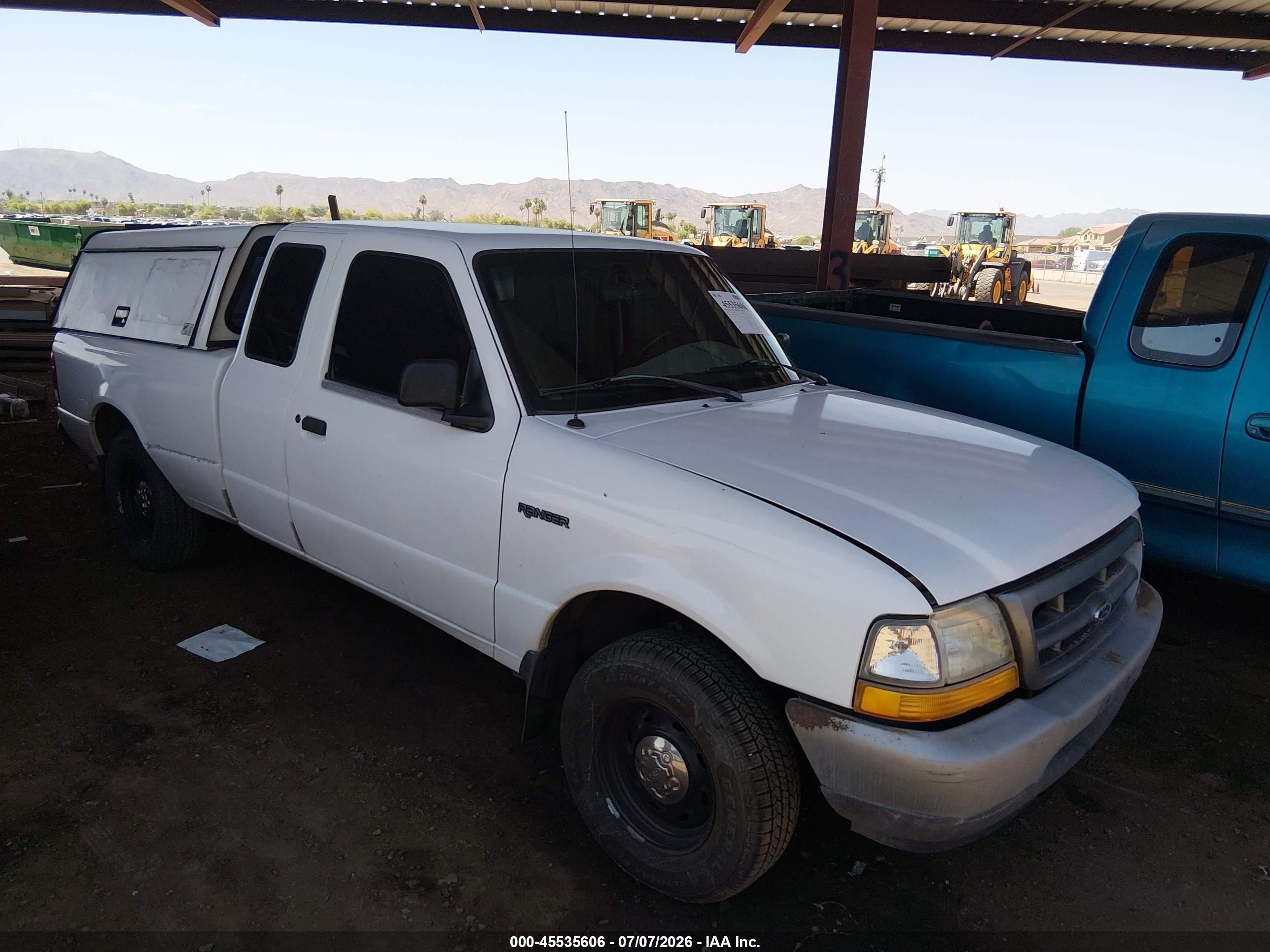 2000 Ford Ranger Xl/xlt White vin: 1FTYR14V7YTB04872