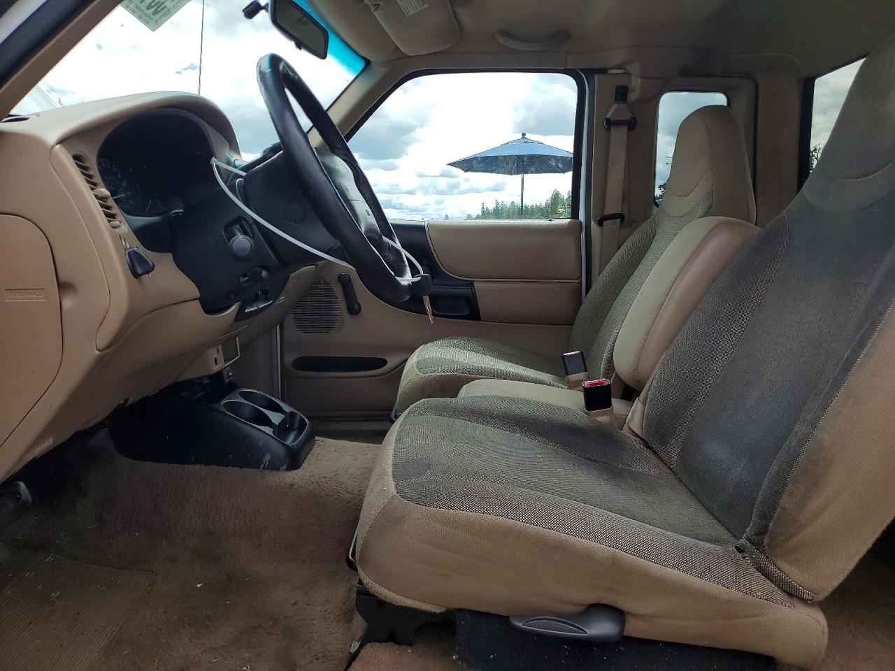2000 Ford Ranger Super Cab White vin: 1FTYR14V7YTB46037
