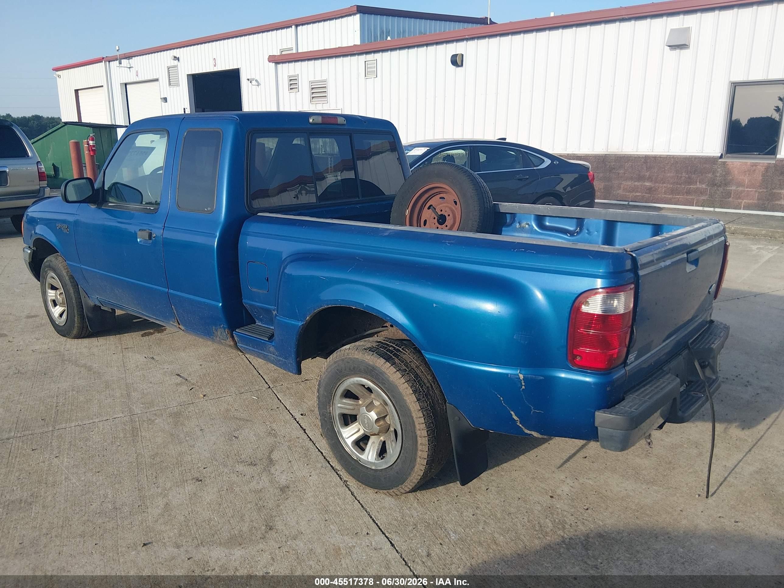 2001 Ford Ranger Edge/xl/xlt Blue vin: 1FTYR14V81PB02269