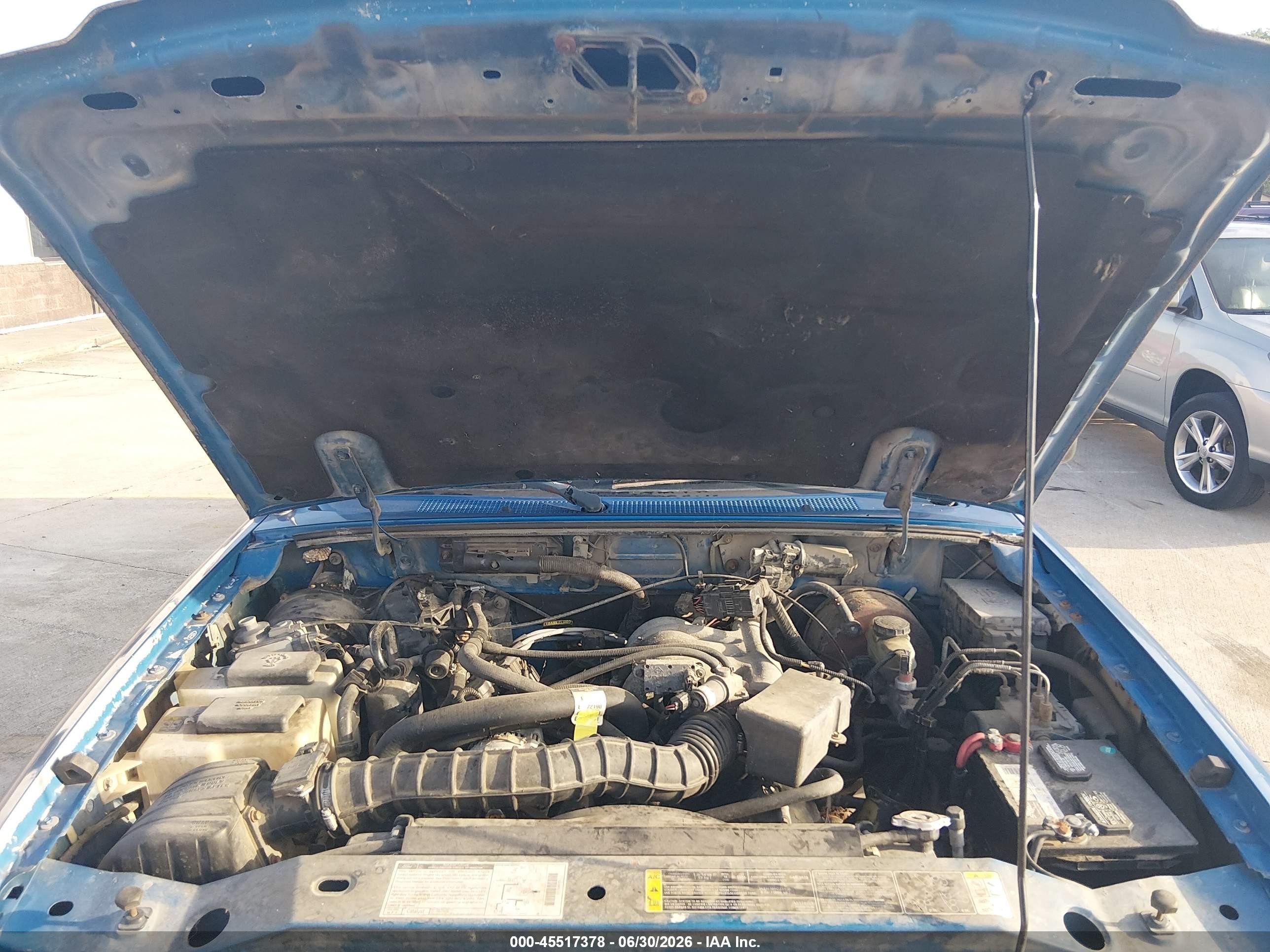 2001 Ford Ranger Edge/xl/xlt Blue vin: 1FTYR14V81PB02269