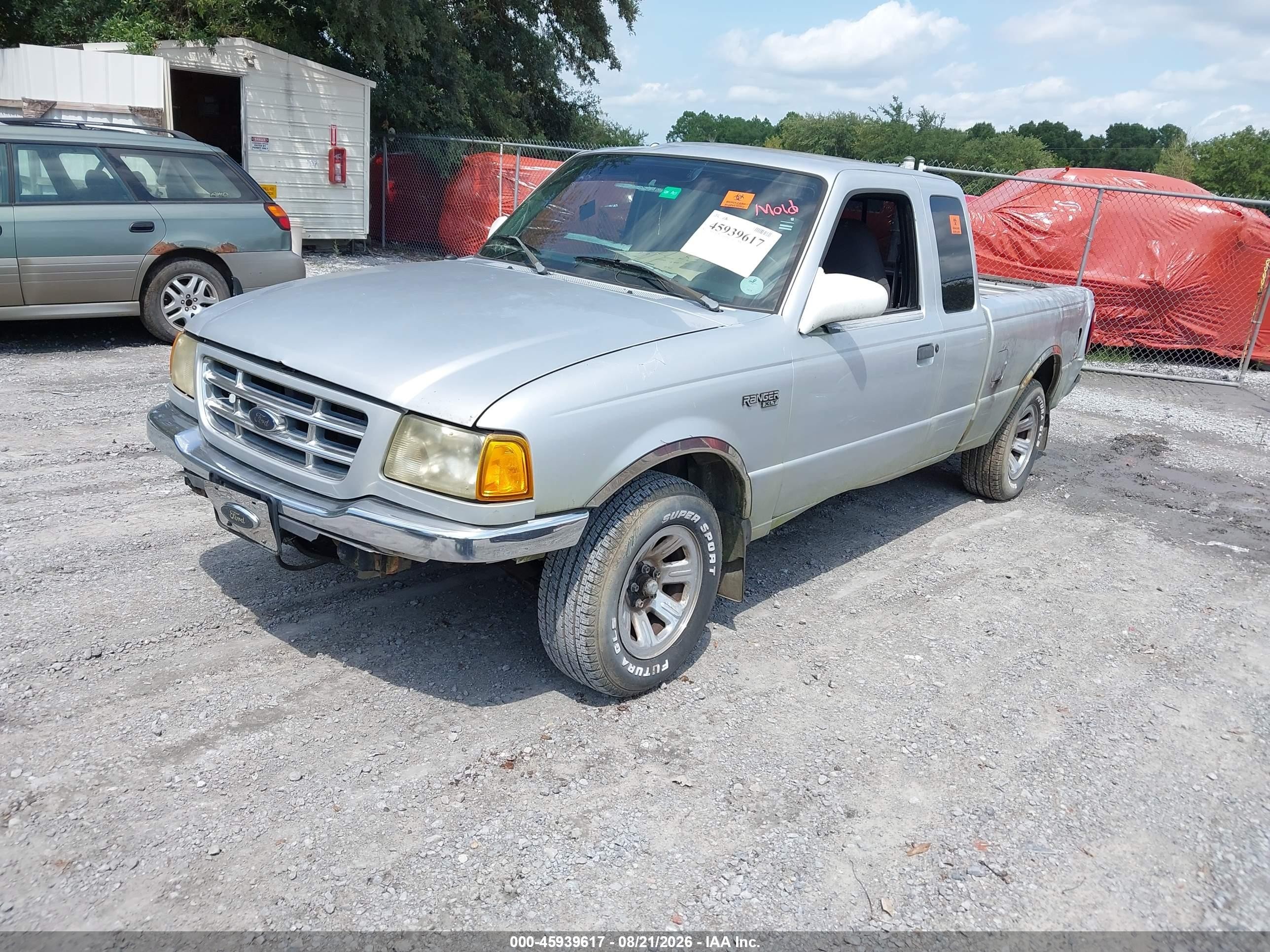 2001 Ford Ranger Edge/xl/xlt Silver vin: 1FTYR14V81PB61869