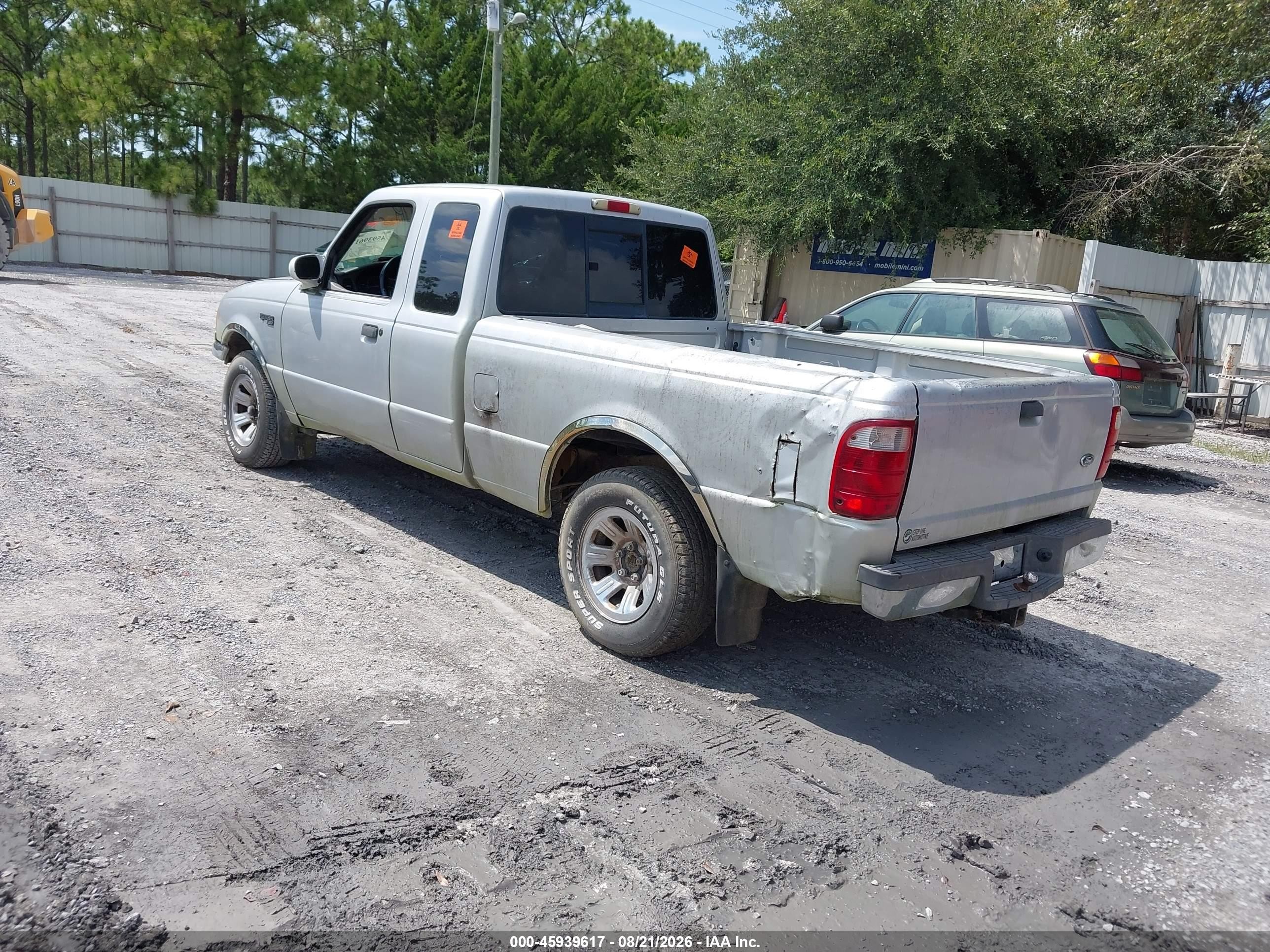 2001 Ford Ranger Edge/xl/xlt Silver vin: 1FTYR14V81PB61869