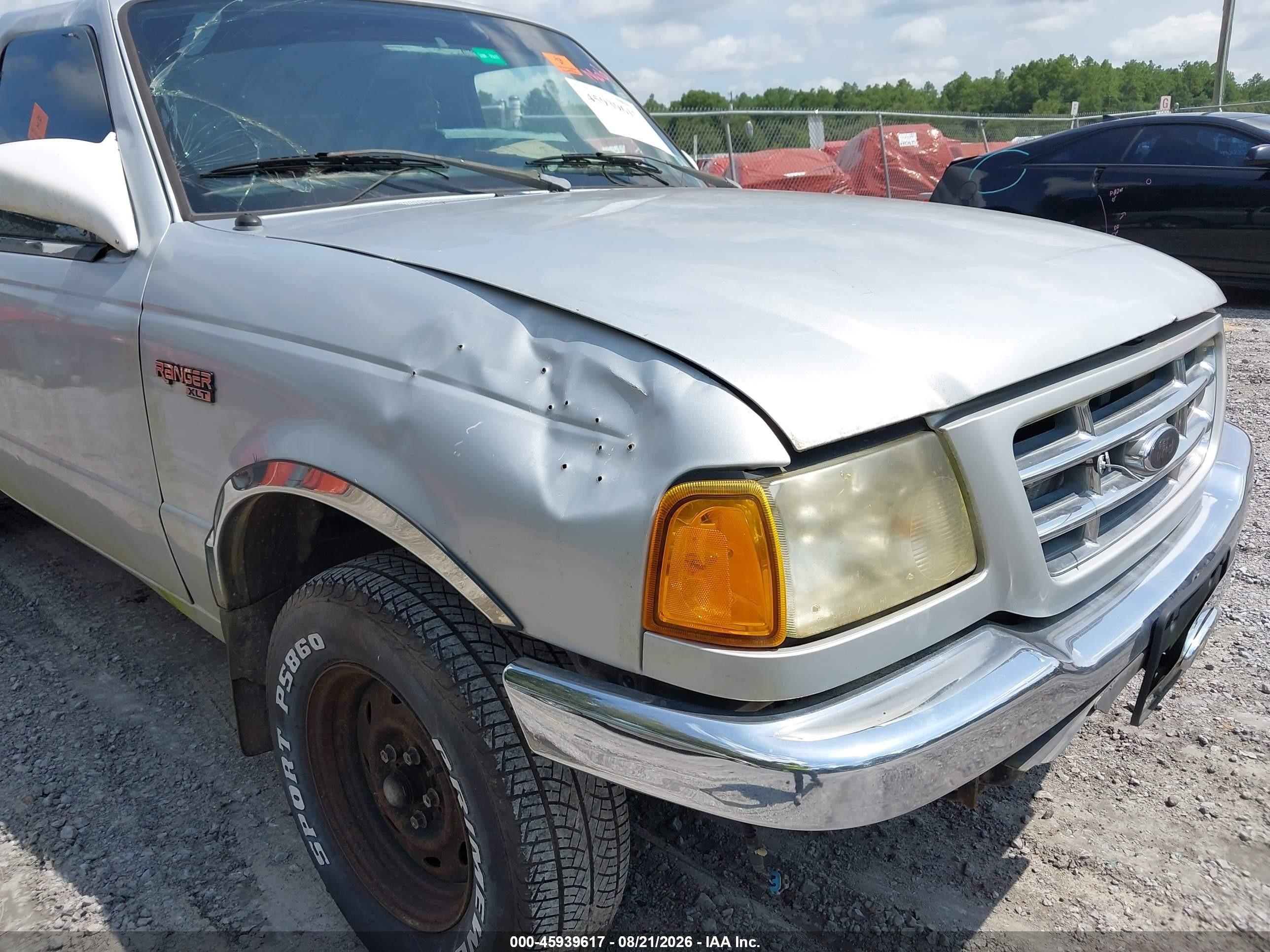 2001 Ford Ranger Edge/xl/xlt Silver vin: 1FTYR14V81PB61869