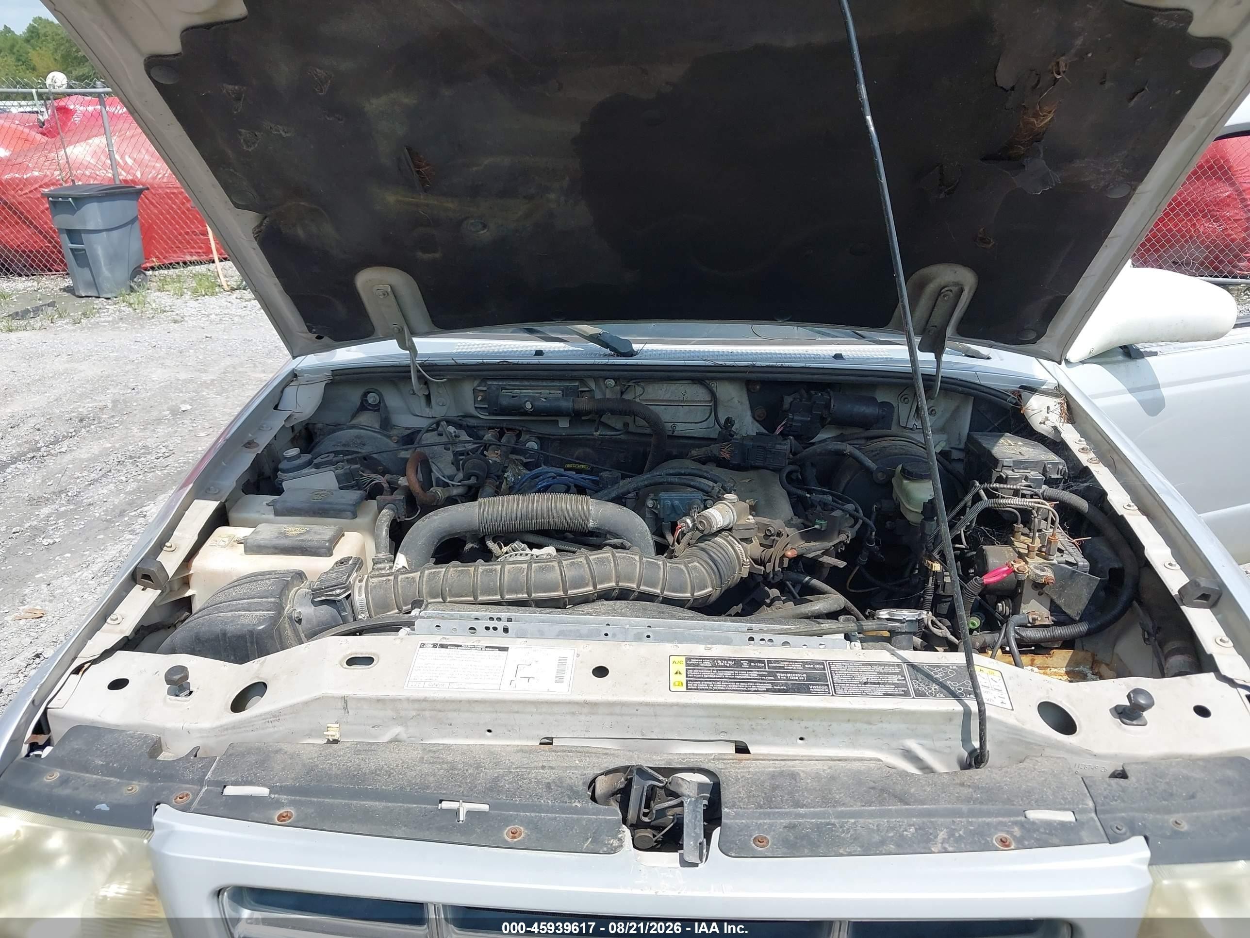 2001 Ford Ranger Edge/xl/xlt Silver vin: 1FTYR14V81PB61869