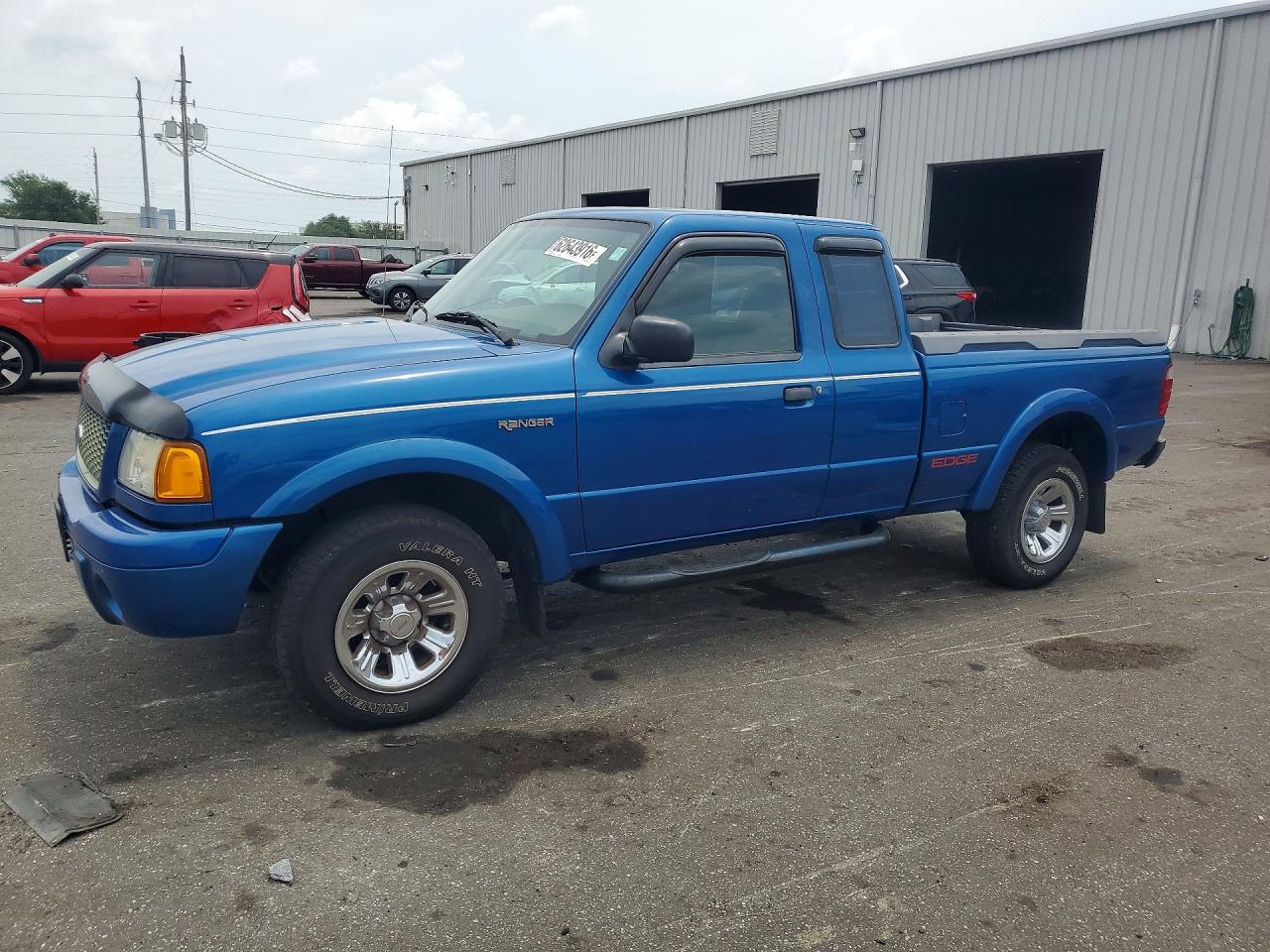 2001 Ford Ranger Super Cab Blue vin: 1FTYR14V81TA95847