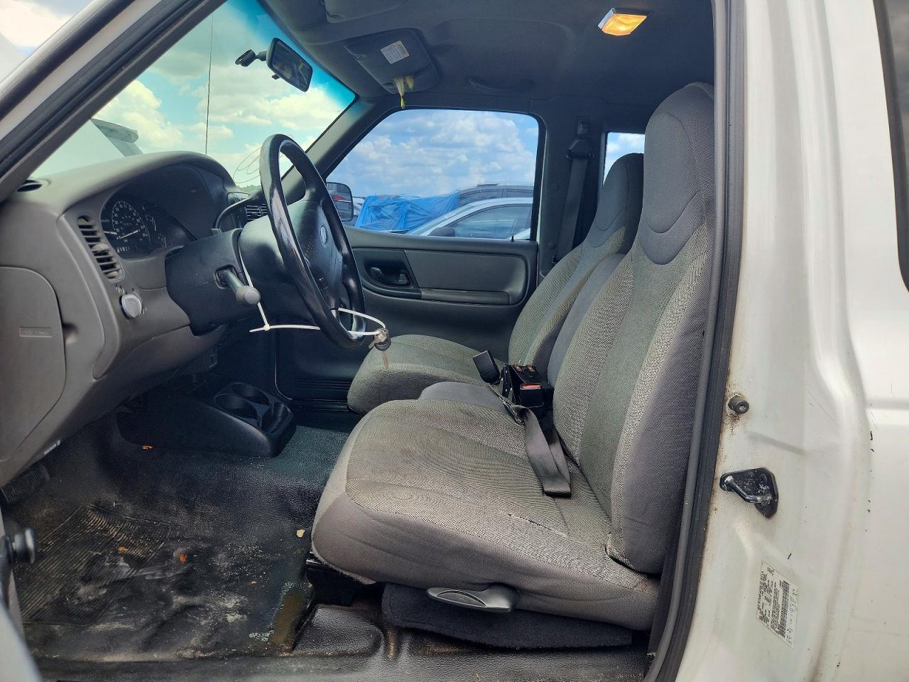 2002 Ford Ranger Super Cab White vin: 1FTYR14V82PB21521