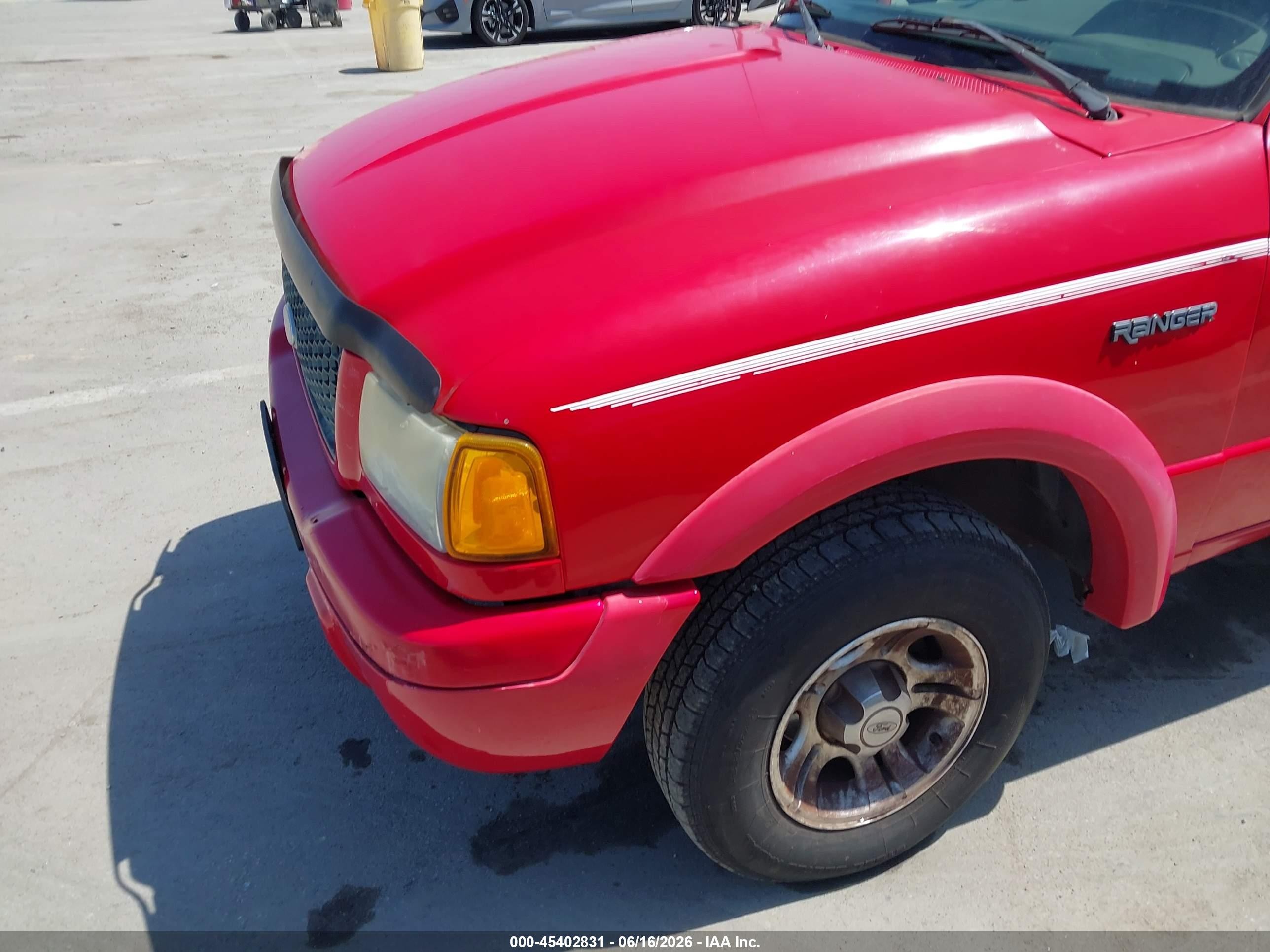 2003 Ford Ranger Edge/tremor/xl/xlt Red vin: 1FTYR14V83PB27014