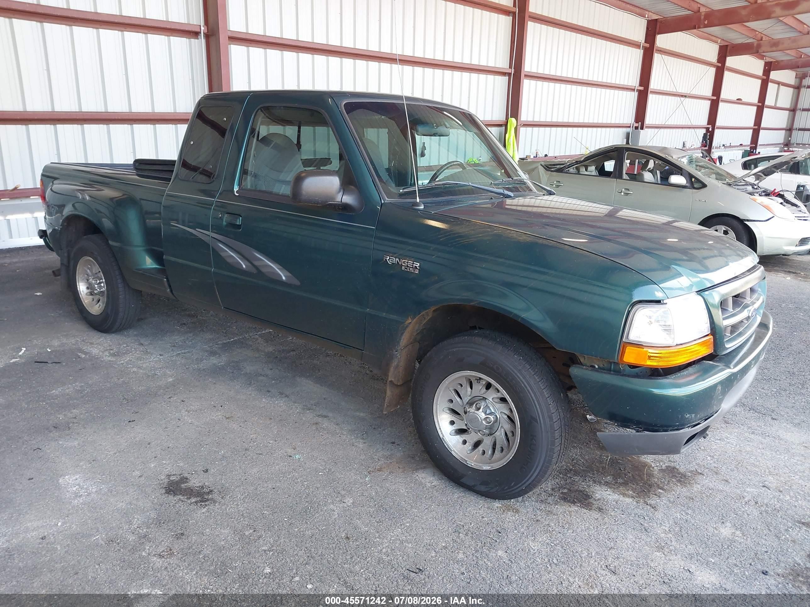 1999 Ford Ranger Xl/xlt Green vin: 1FTYR14V8XPA18462
