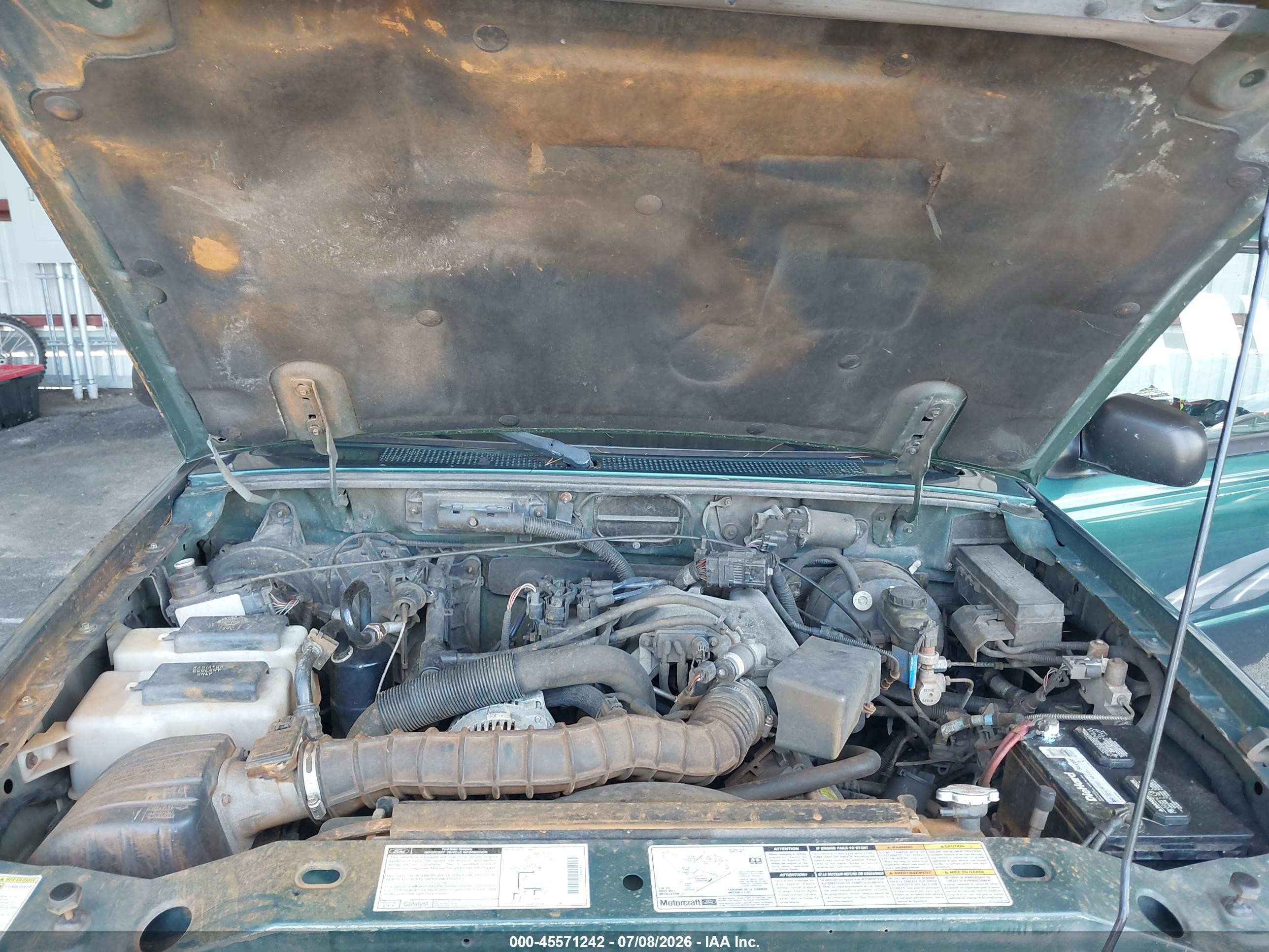 1999 Ford Ranger Xl/xlt Green vin: 1FTYR14V8XPA18462