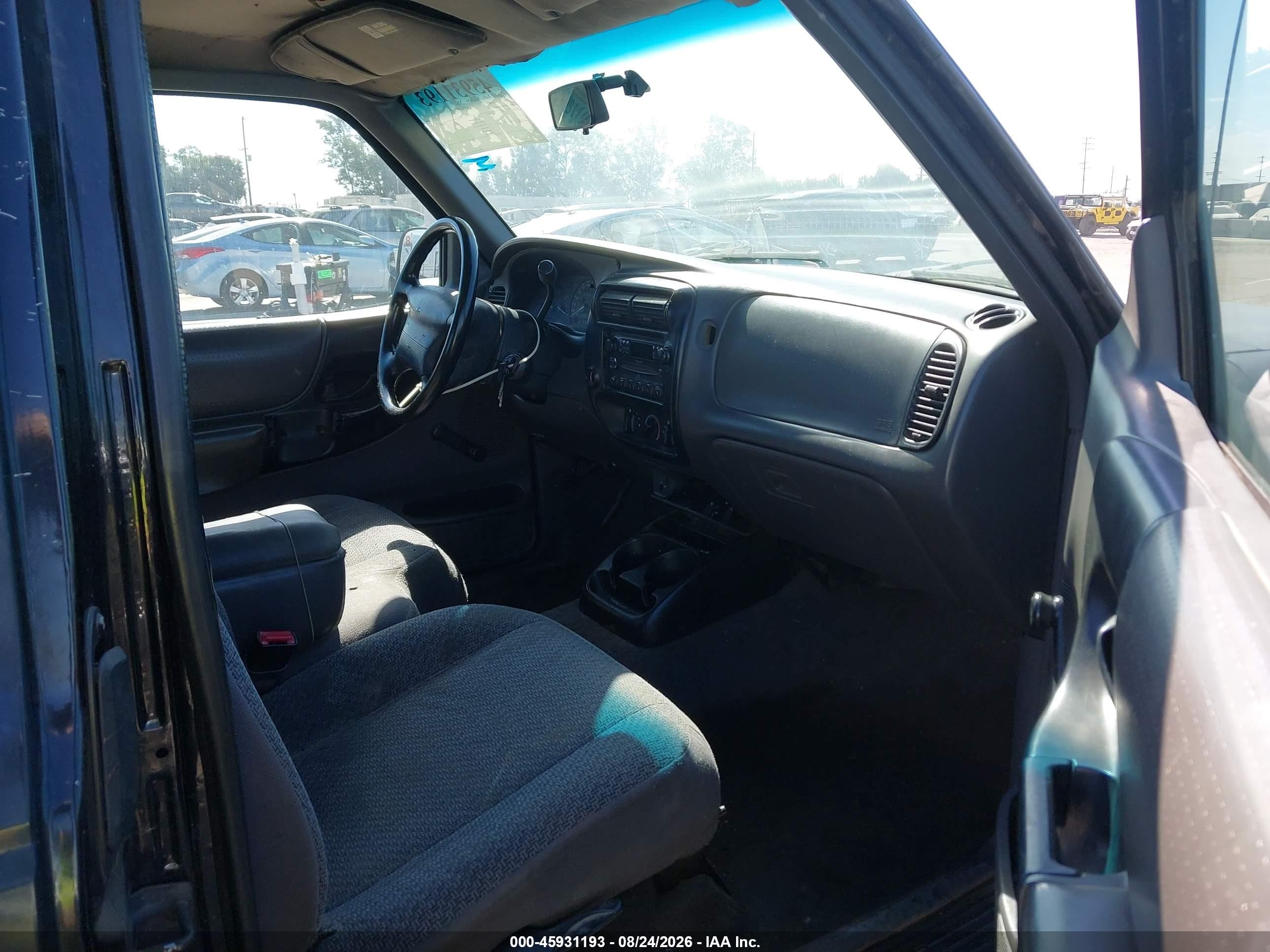 1999 Ford Ranger Xl/xlt Black vin: 1FTYR14V8XPB52193