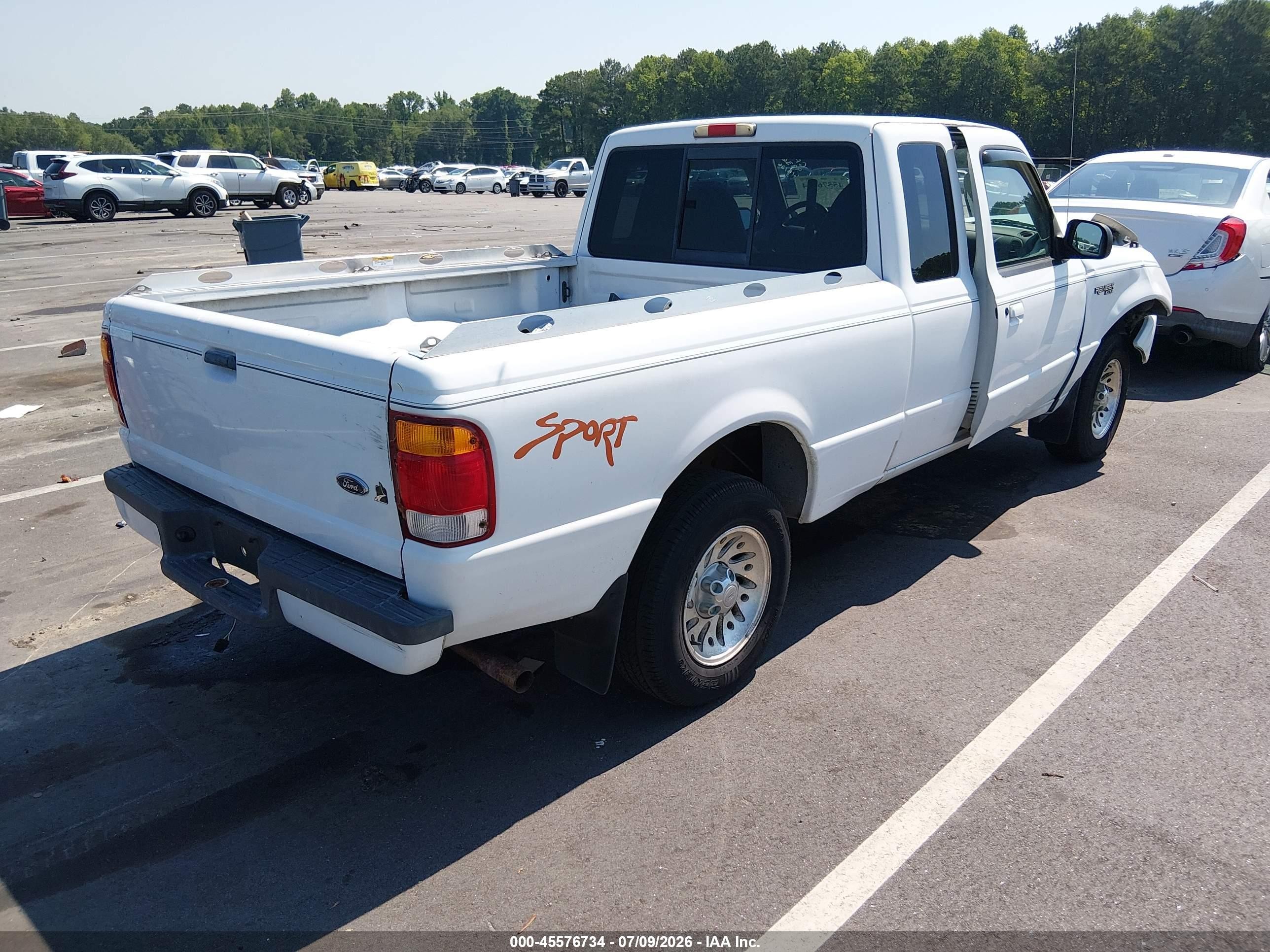 1999 Ford Ranger Xl/xlt White vin: 1FTYR14V8XTA06660