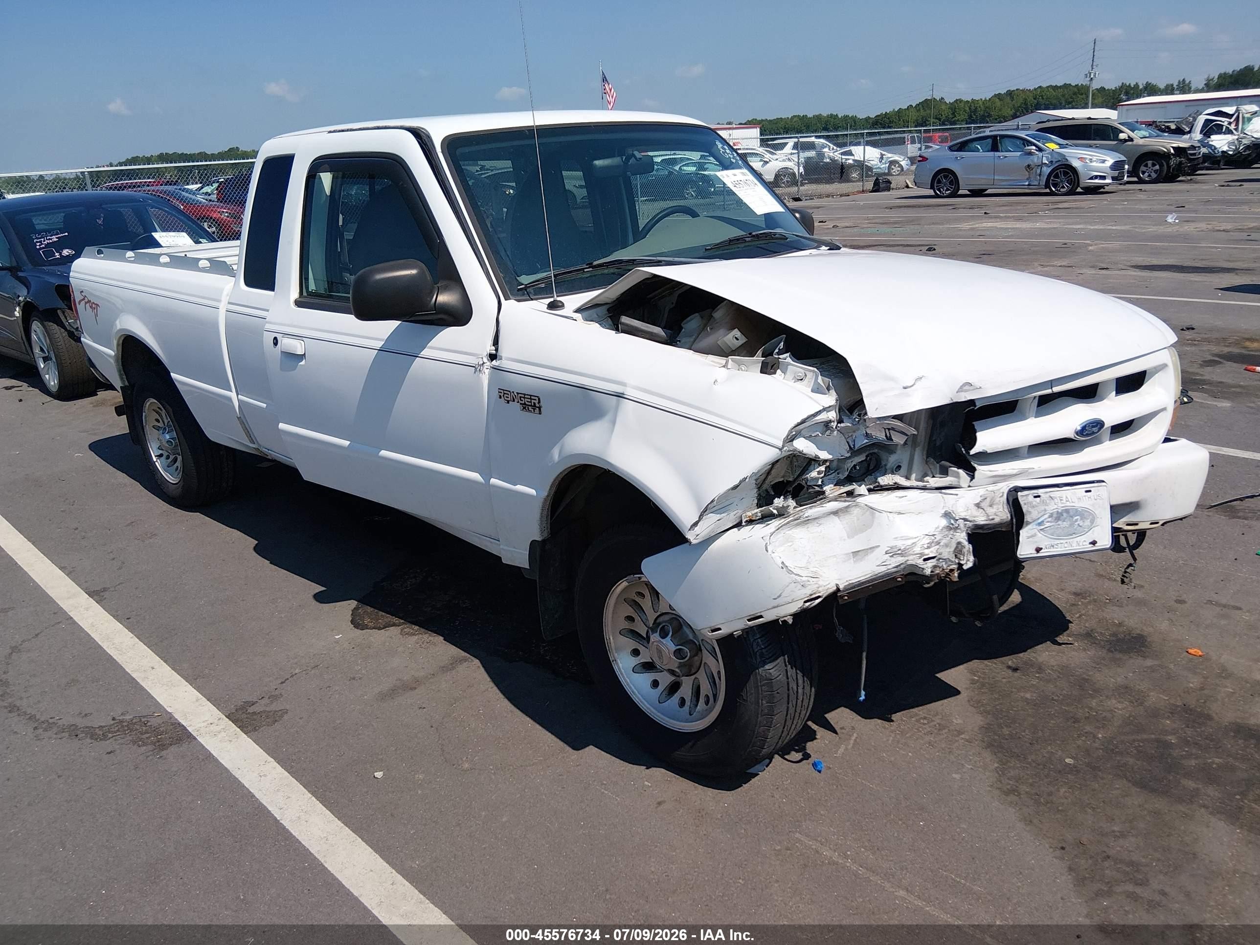 1999 Ford Ranger Xl/xlt White vin: 1FTYR14V8XTA06660