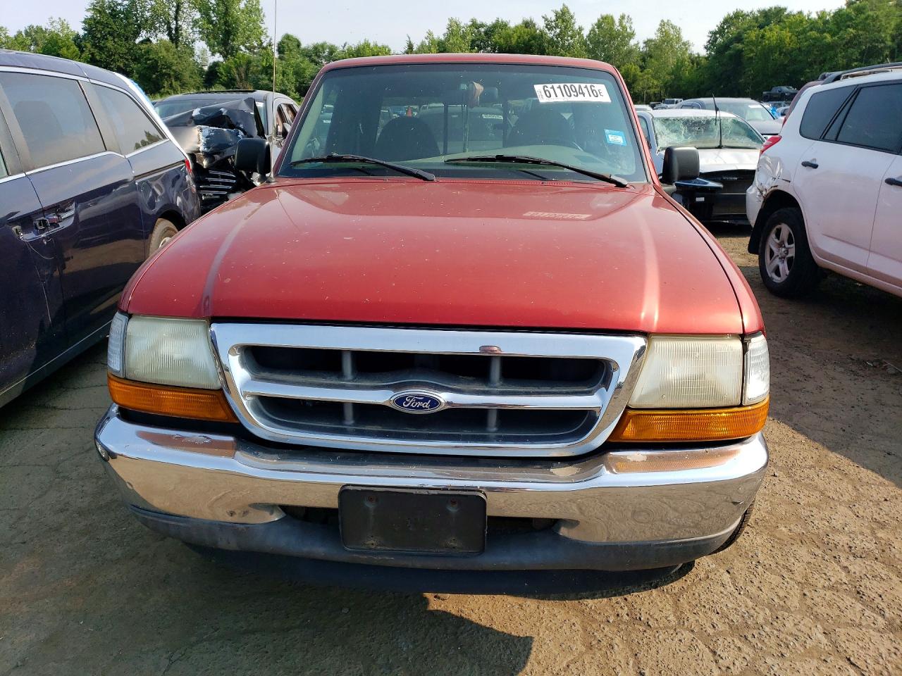 1999 Ford Ranger Super Cab Red vin: 1FTYR14V8XTA82265