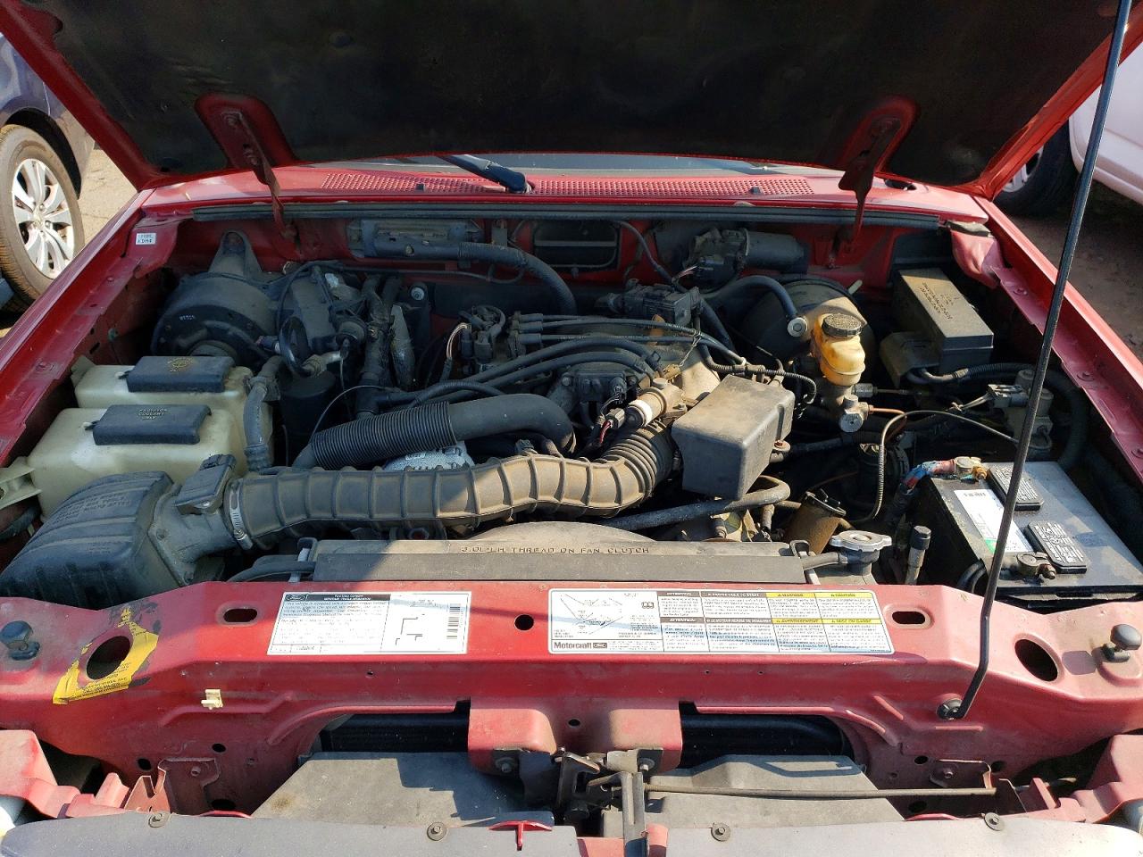 1999 Ford Ranger Super Cab Red vin: 1FTYR14V8XTA82265