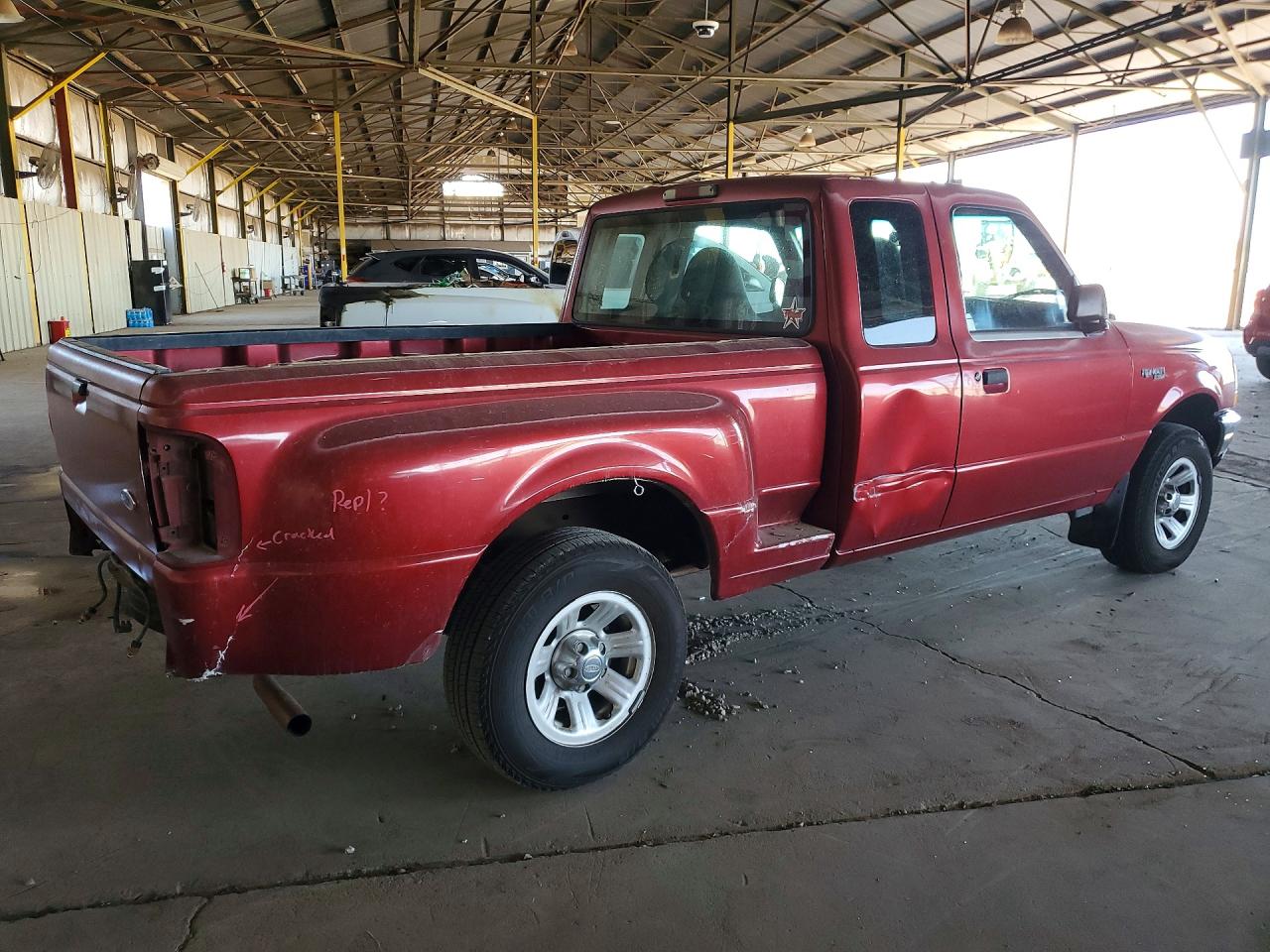 2000 Ford Ranger Super Cab Red vin: 1FTYR14V8YPC20056