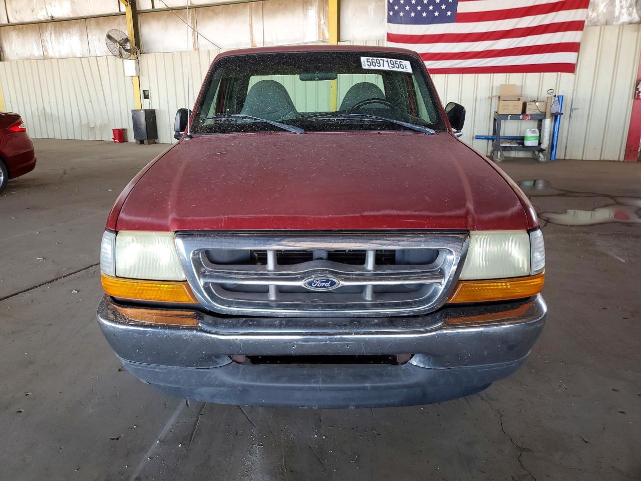 2000 Ford Ranger Super Cab Red vin: 1FTYR14V8YPC20056