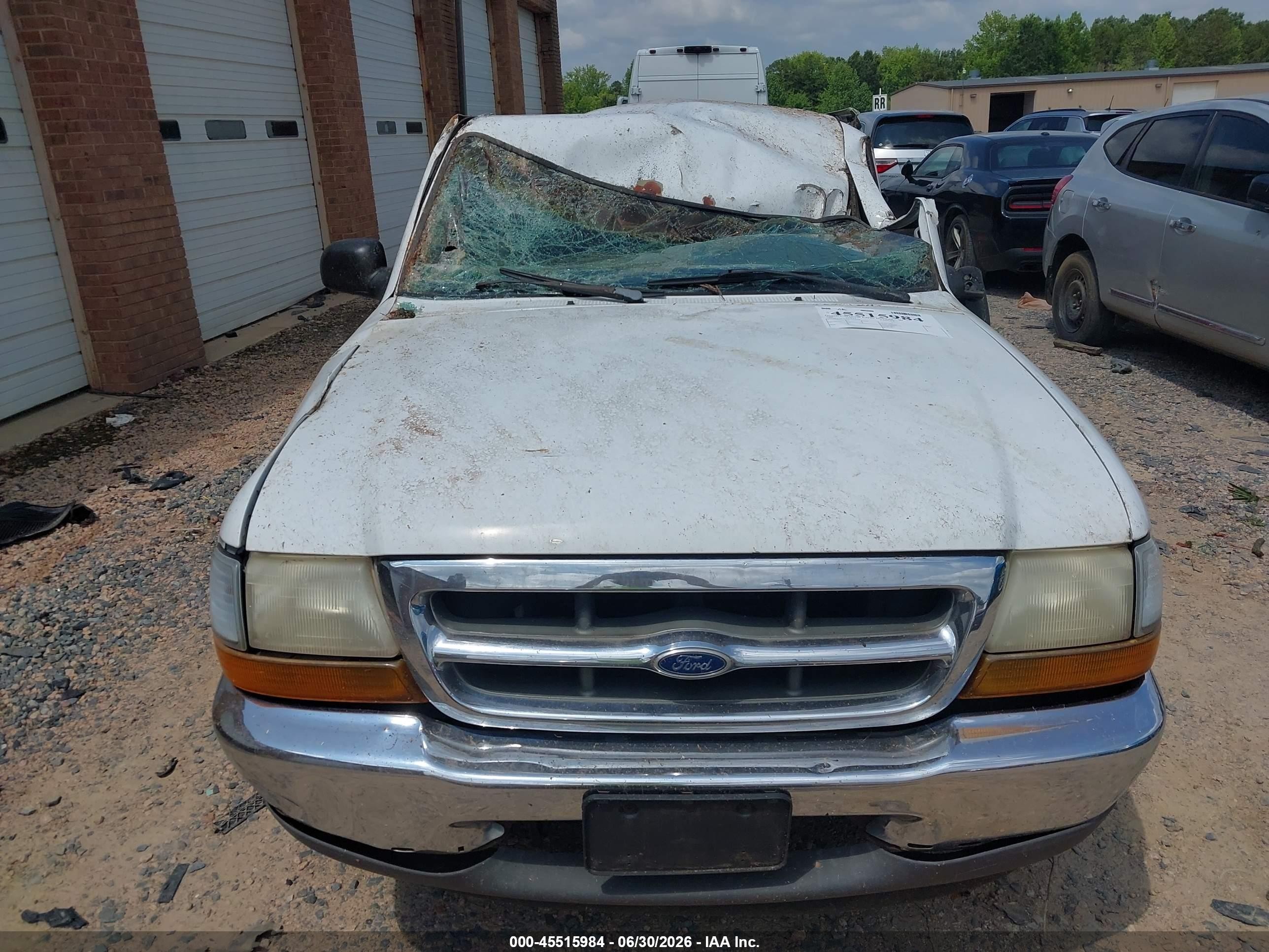 2000 Ford Ranger Xl/xlt White vin: 1FTYR14V8YTA79108